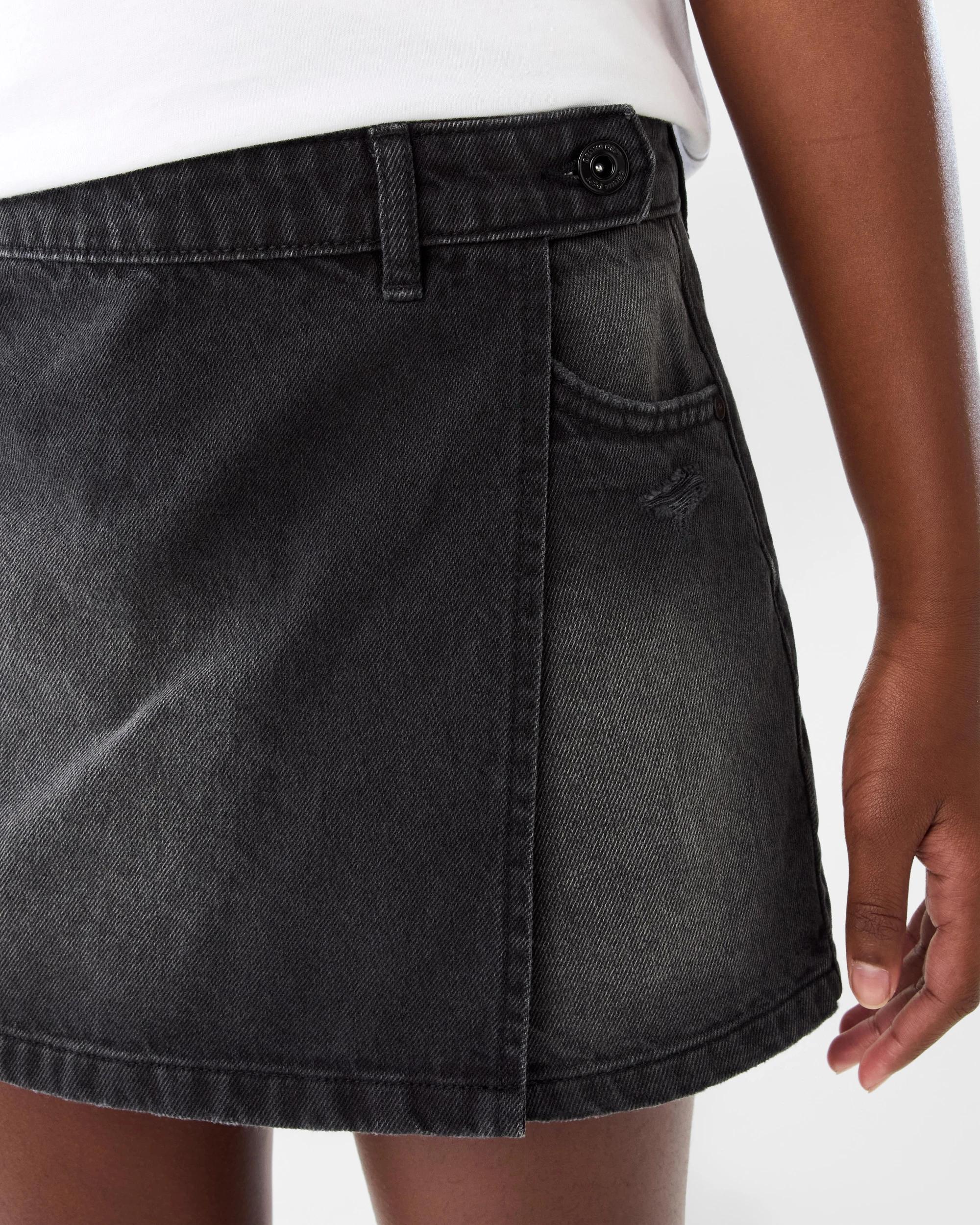 3 Denim Skort Blk Wash, 3 of 9