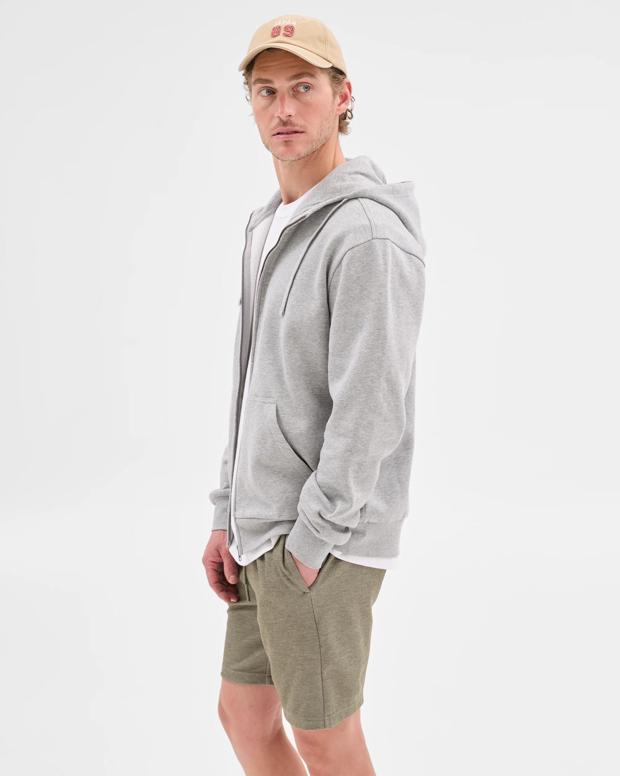 2 Target Zip Through Hoodie GREY MARLE, 2 of 5