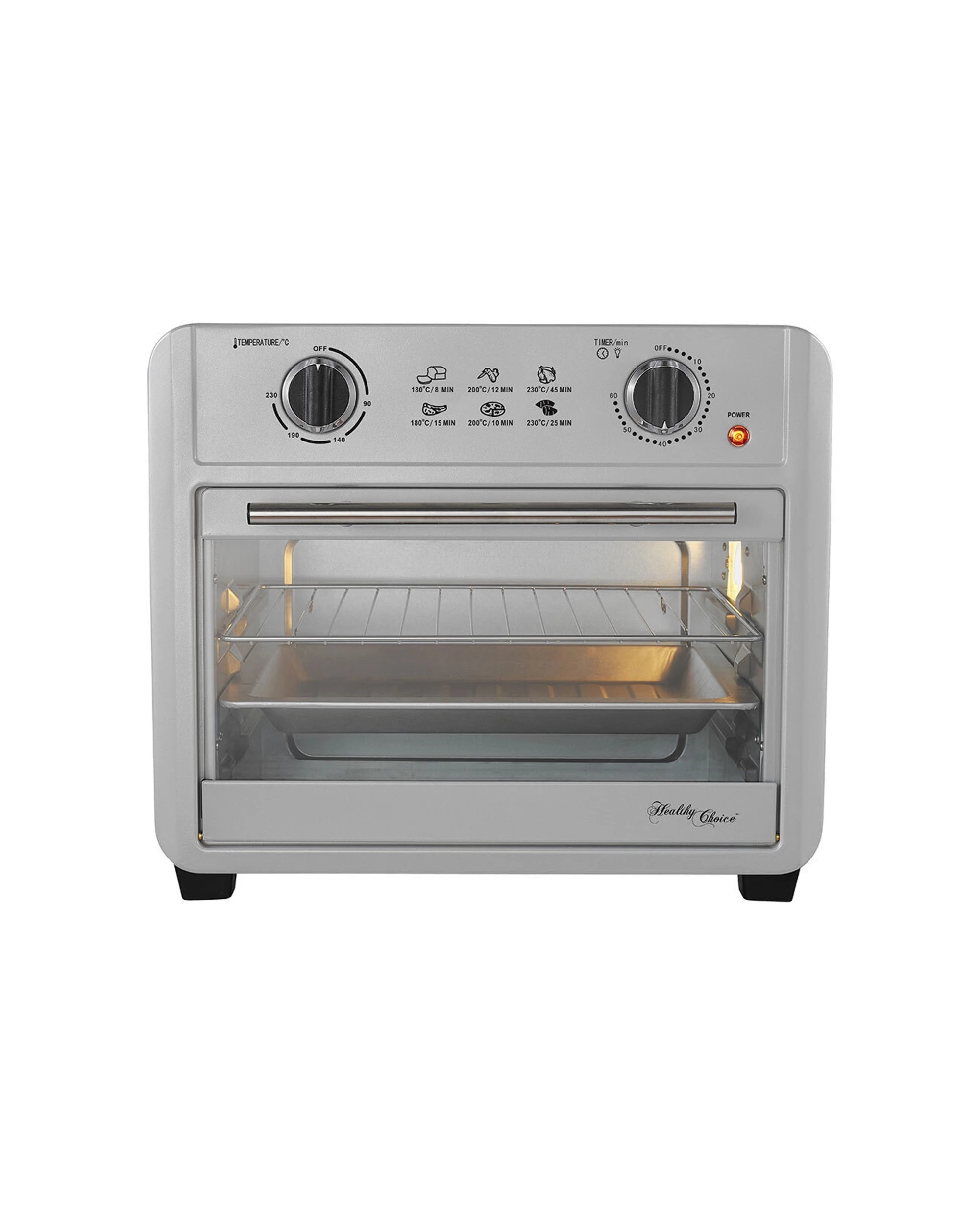 5 Healthy Choice 23l 1700w Electric Convection Fryer Oven W/ Accessories - Silver, 5 of 7