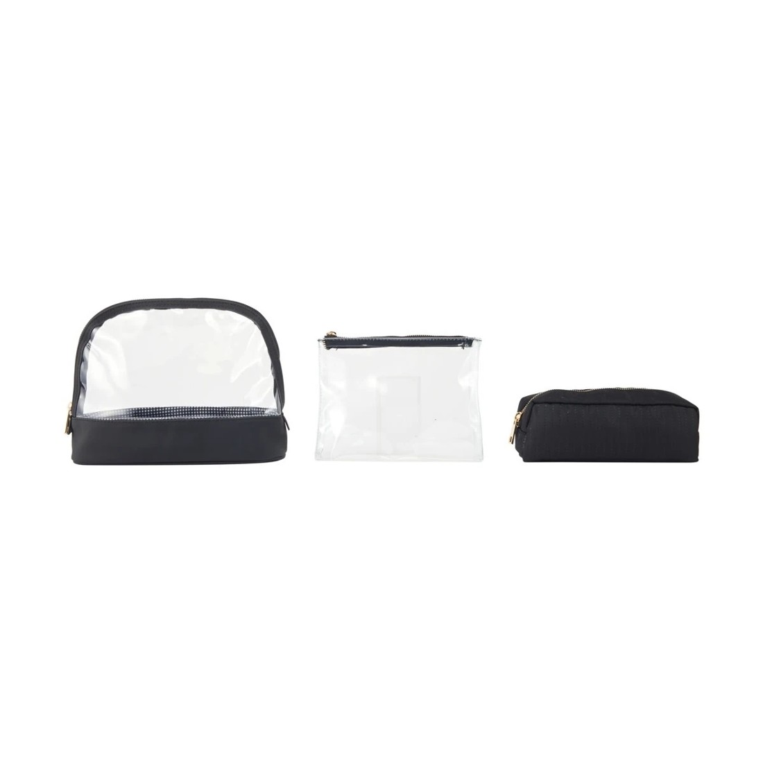 2 OXX Cosmetics 3 Piece Makeup Bag Set - Black, 2 of 6