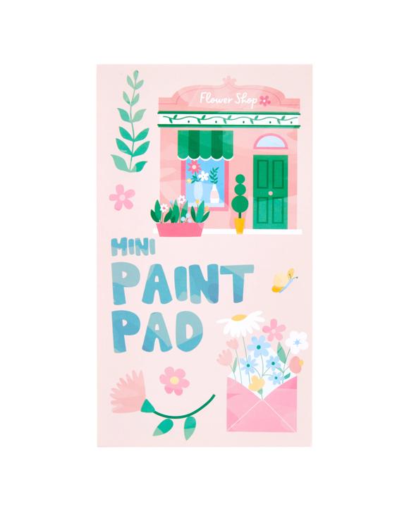 Mini Watercolour Paint Pad - Flower Shop