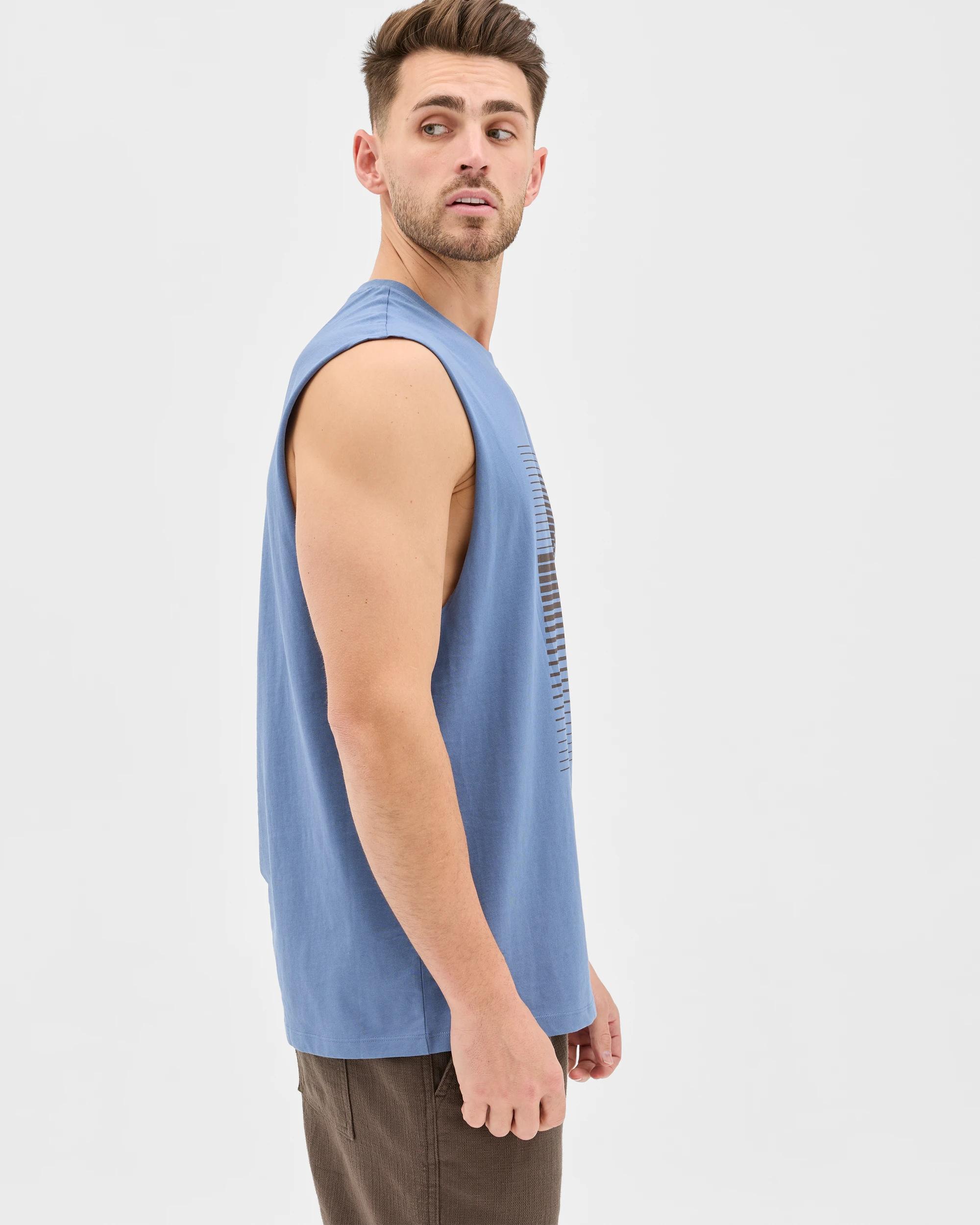 6 Target Man Australian Cotton Tank Top BLUE HORIZON, 6 of 7