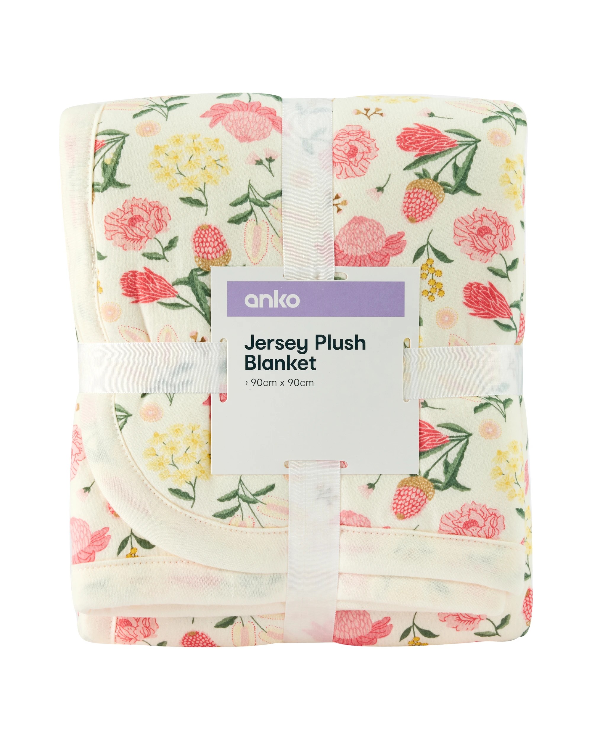 4 Jersey Plush Blanket - Flower, 4 of 4