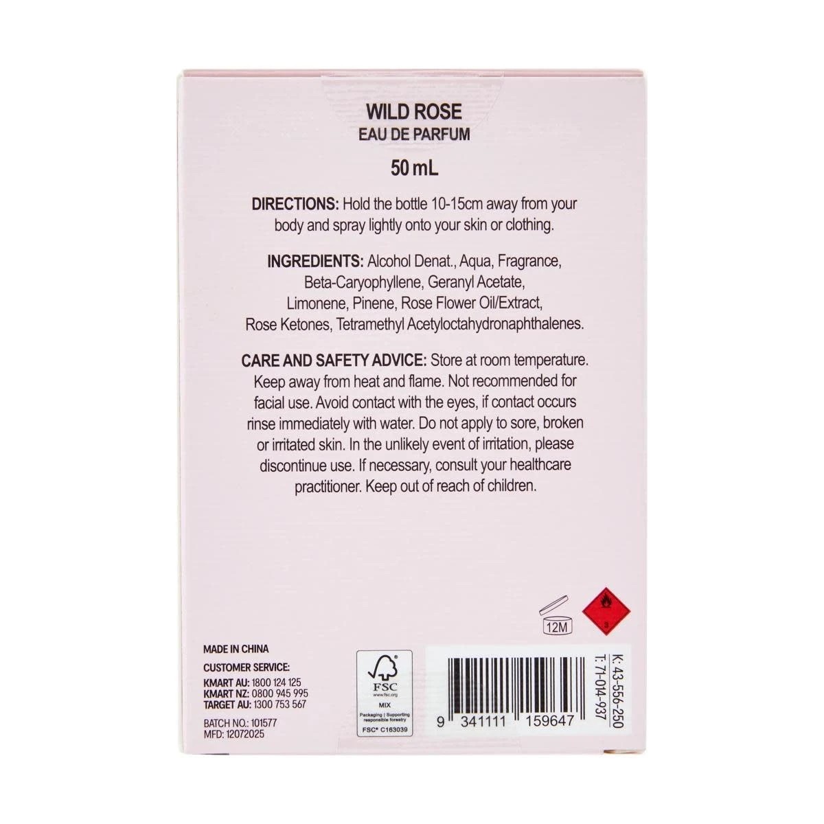6 OXX Fragrance Wild Rose Eau De Parfum 50ml - Rose, Raspberry and Amber, 6 of 6