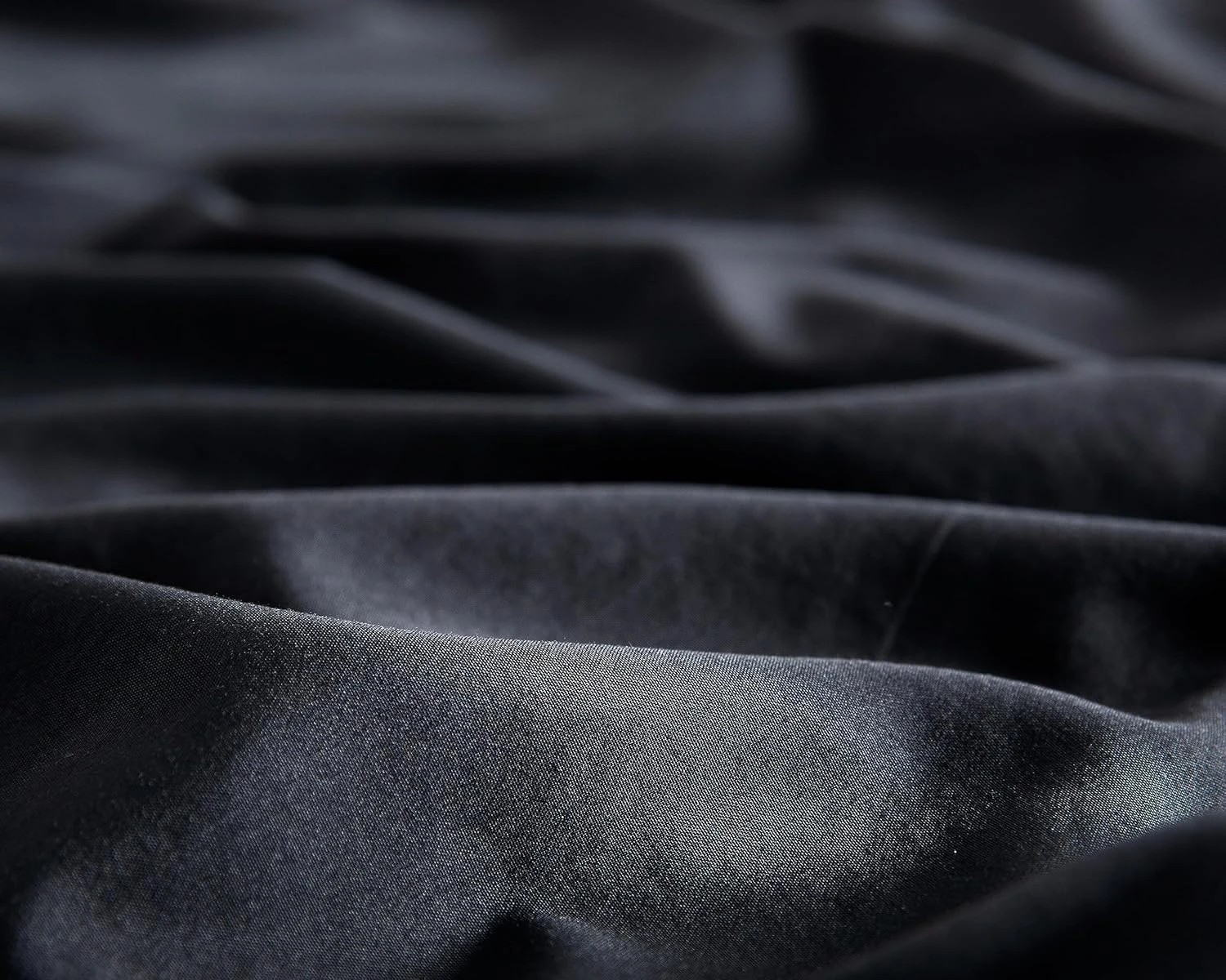 4 CleverPolly 100% Vintage Washed Microfibre Sheet Set - Super King Bed - Black, 4 of 6
