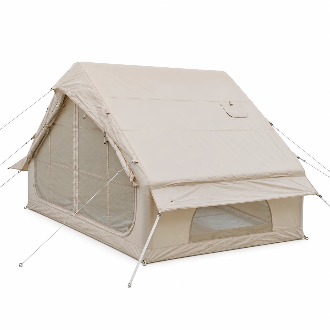 1 Weisshorn Inflatable A-Frame Camping Tent Large Outdoor Glamping - Beige, 1 of 10