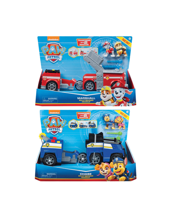 PW Patrol Split Second Vehicle Set - Assorted