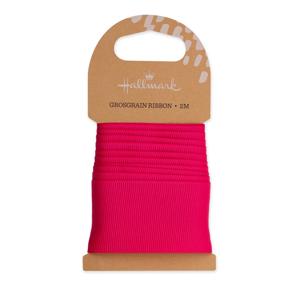 1 2m Hallmark Grosgrain Wide Ribbon - Shocking Pink, 1 of 2