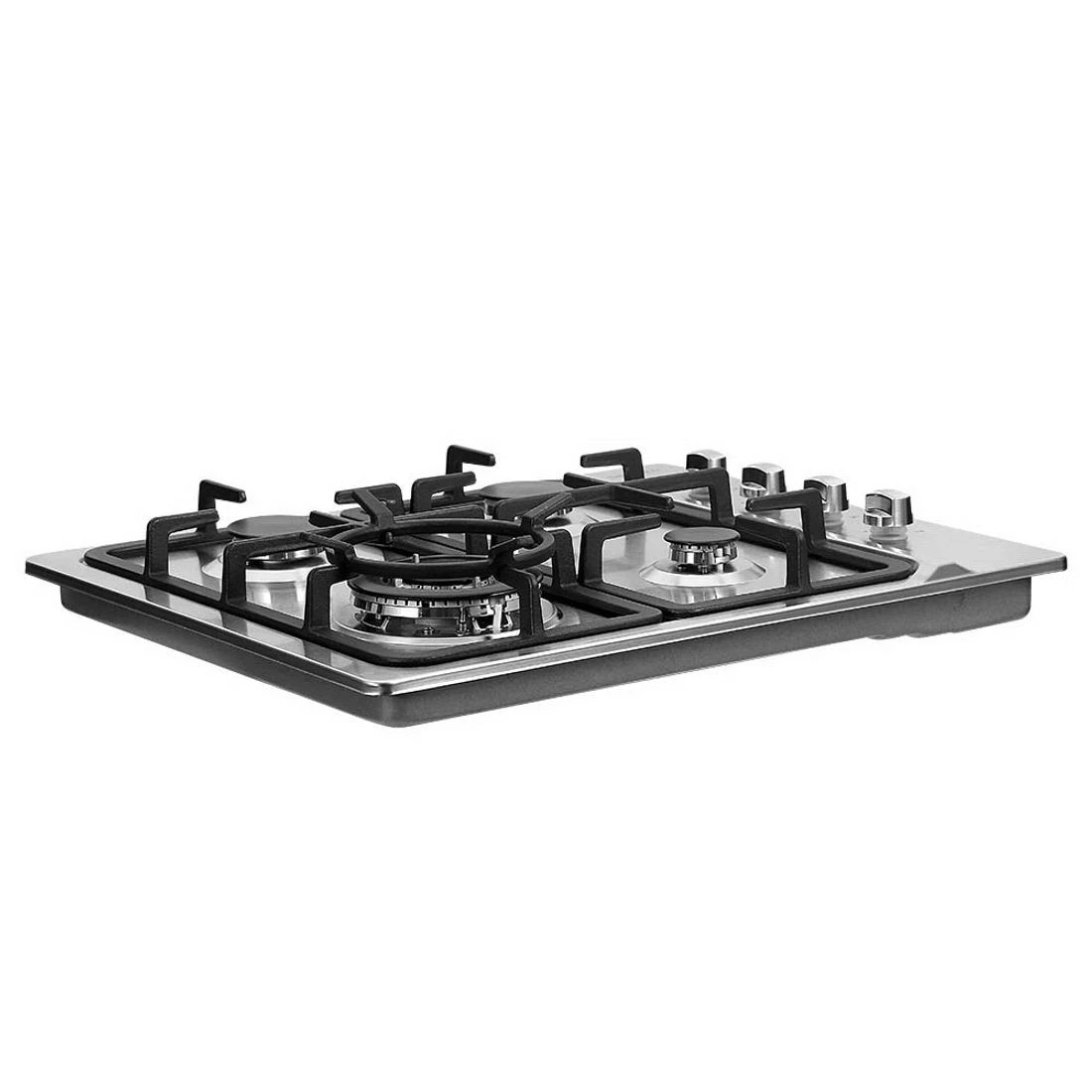 3 Devanti Gas Cooktop 60cm Stove Hob Silvir - Silver, 3 of 7