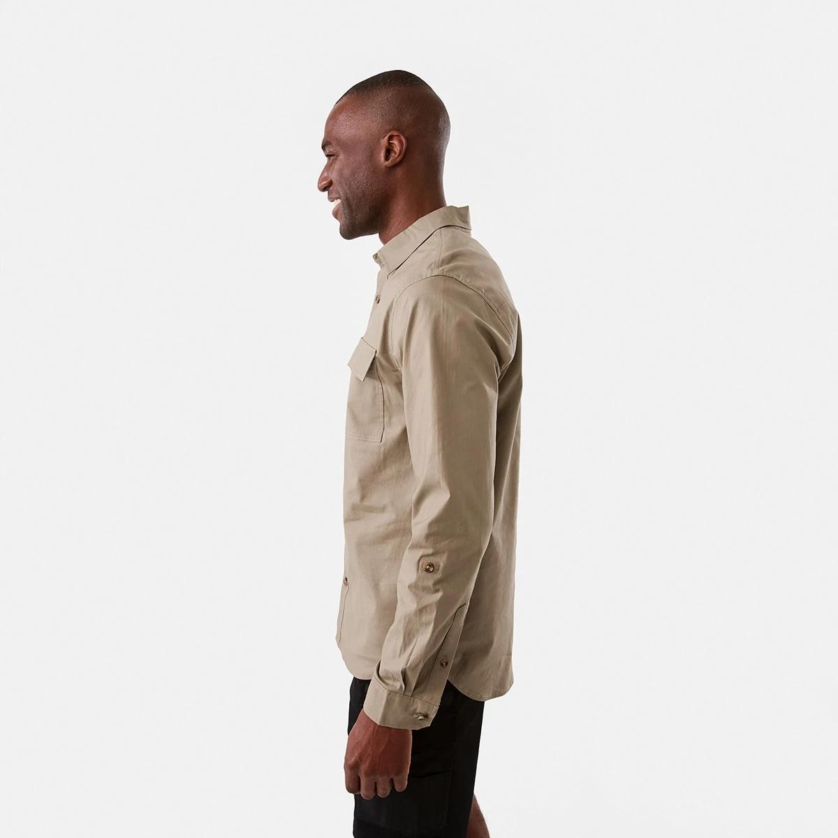 2 Workwear Long Sleeve Shirt Wet Sand, 2 of 8