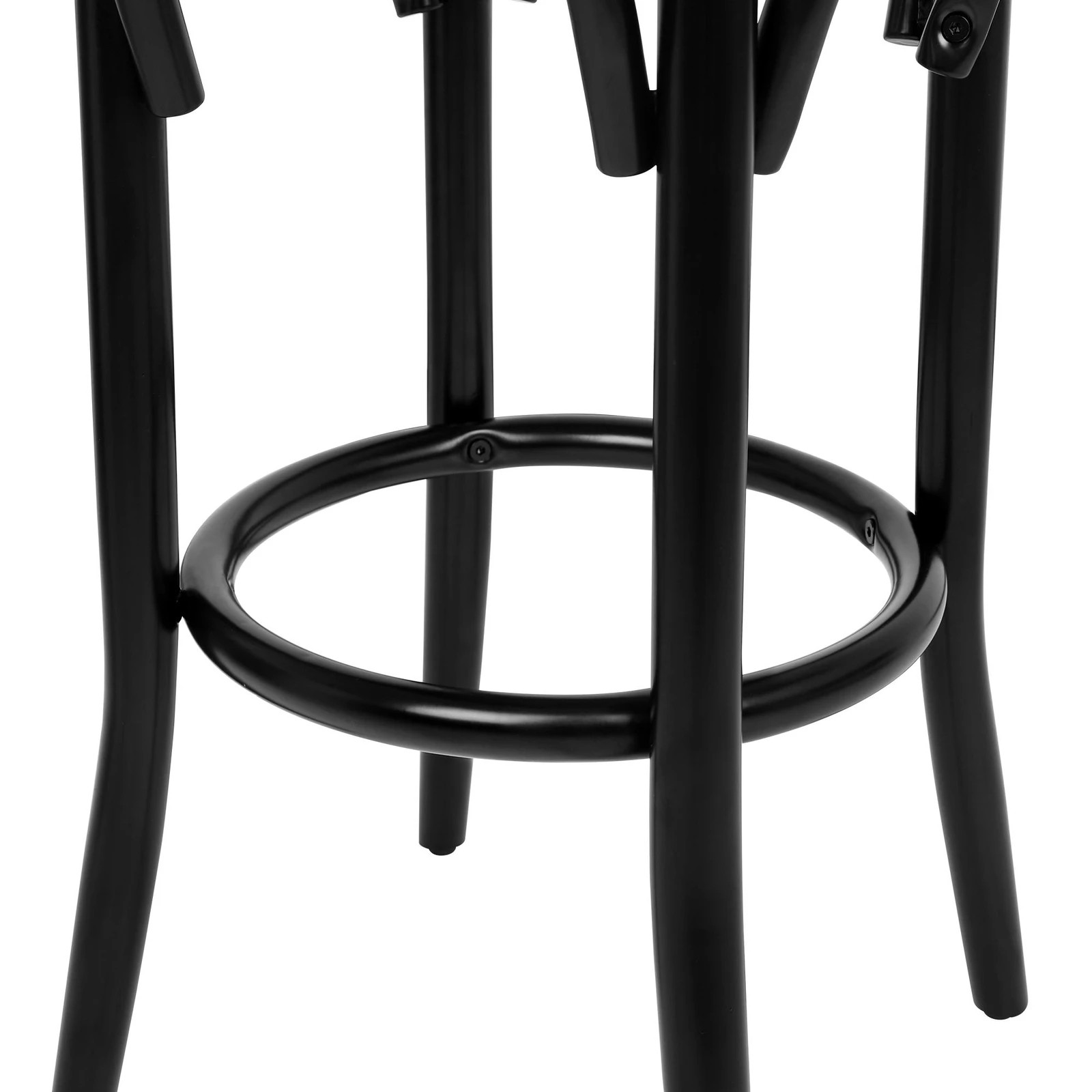 4 Alfordson 4x Bar Stools Kitchen Vintage Chair Rattan Mesh Seat Renata - Black, 4 of 9