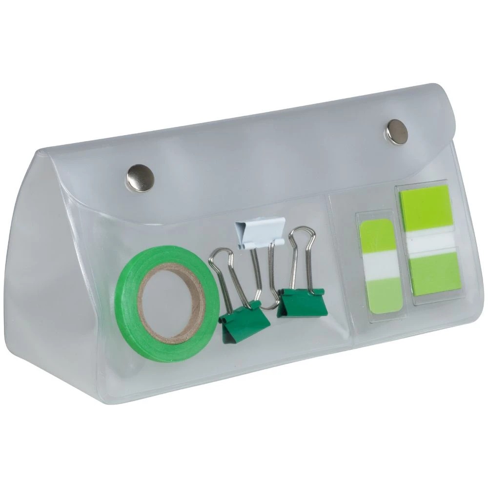 4 Lihit Lab Triangle Pencil Case Clear, 4 of 4