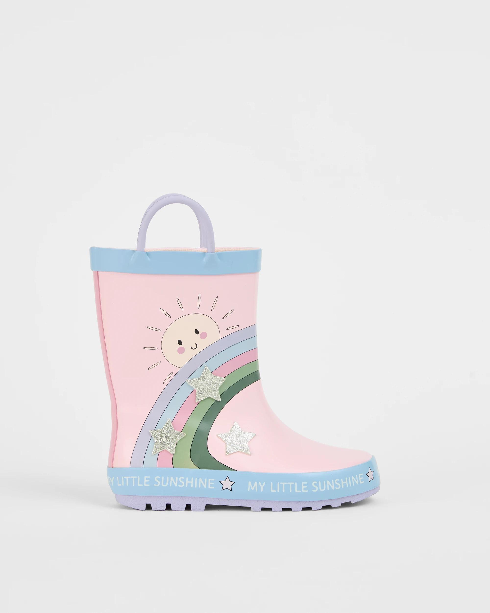 1 Target Kids Novelty Rainboot PINK RAINBOW, 1 of 3