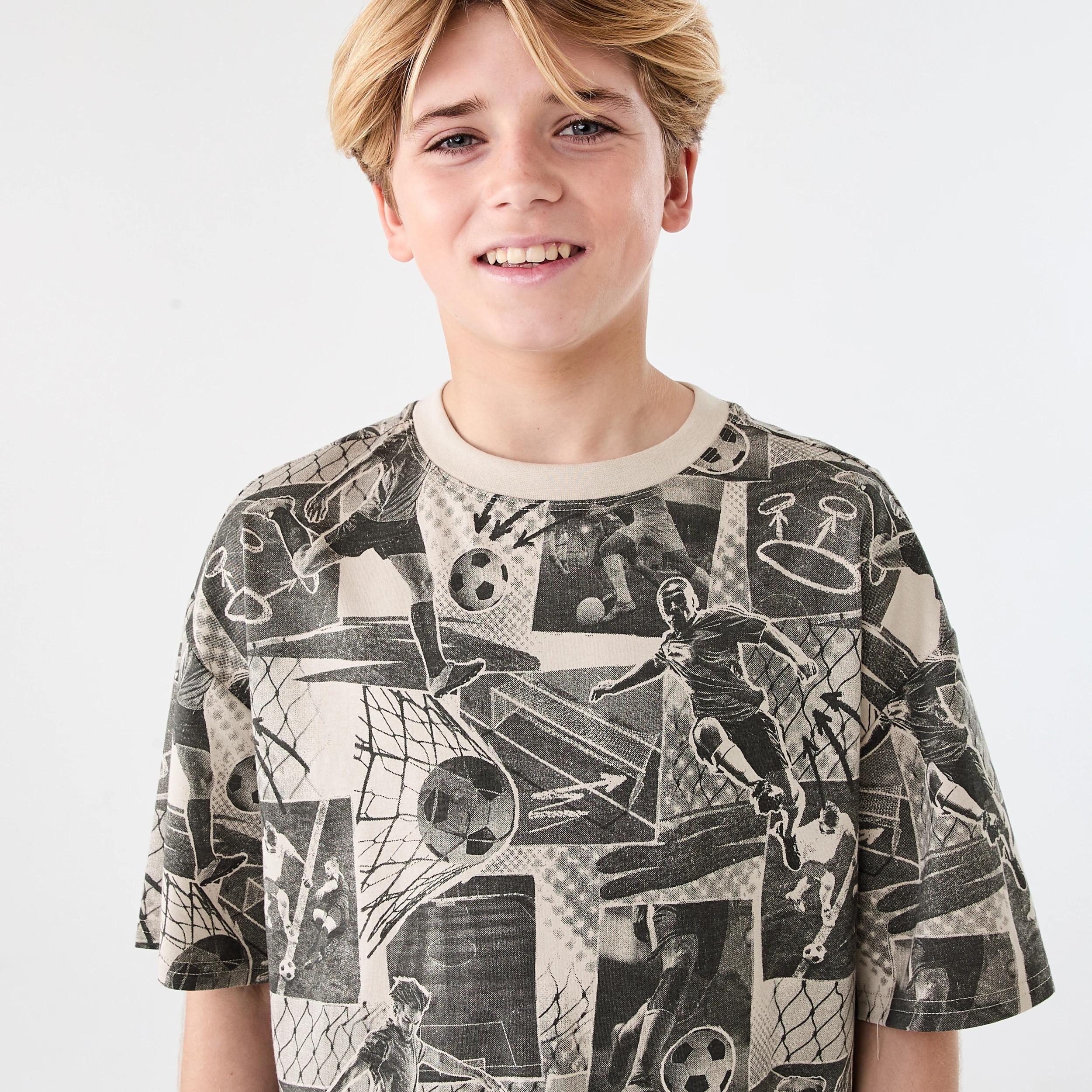 3 Short Sleeve Oversized All Over Print T-shirt Bge Sport, 3 of 7