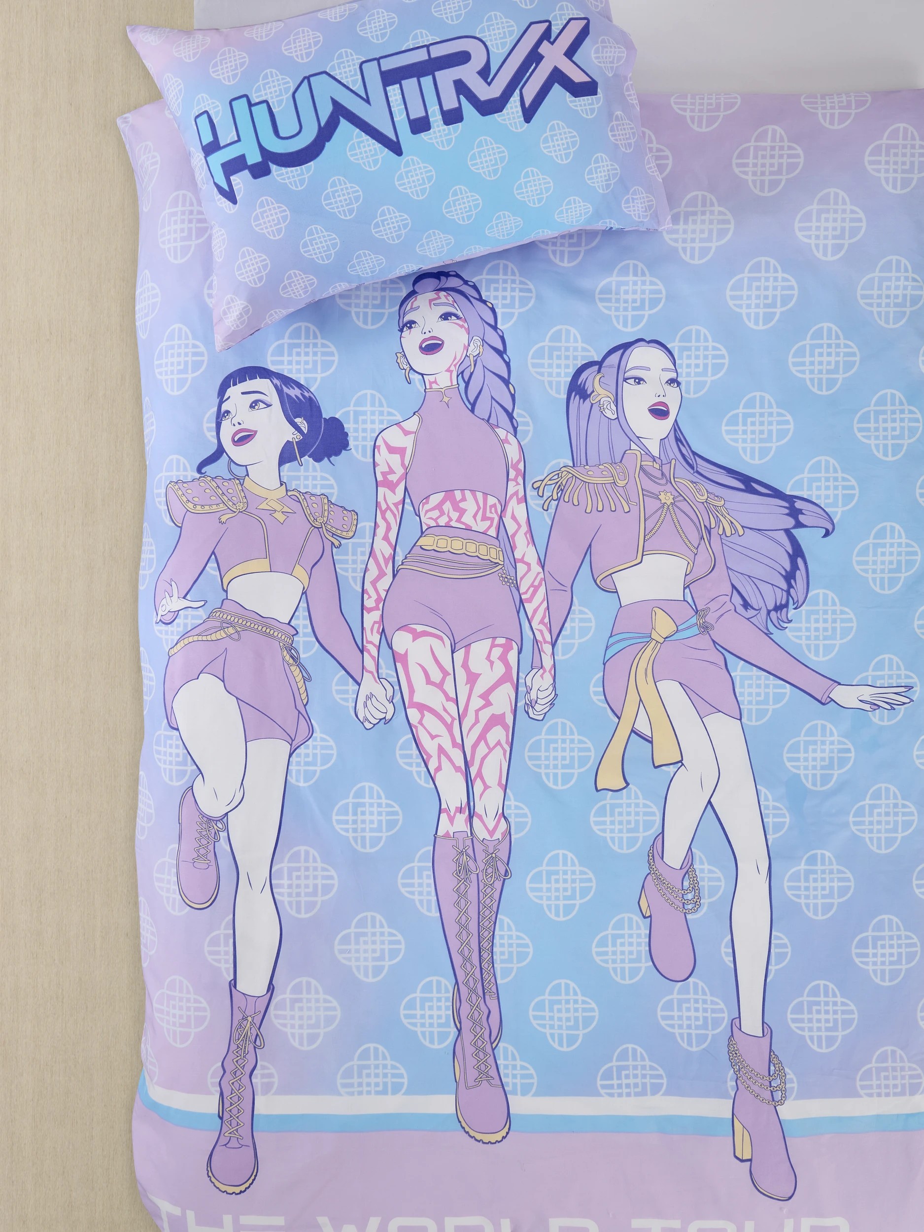 1 KPop Demon Hunters Quilt Cover Set - Queen Bed - Purple, 1 of 4