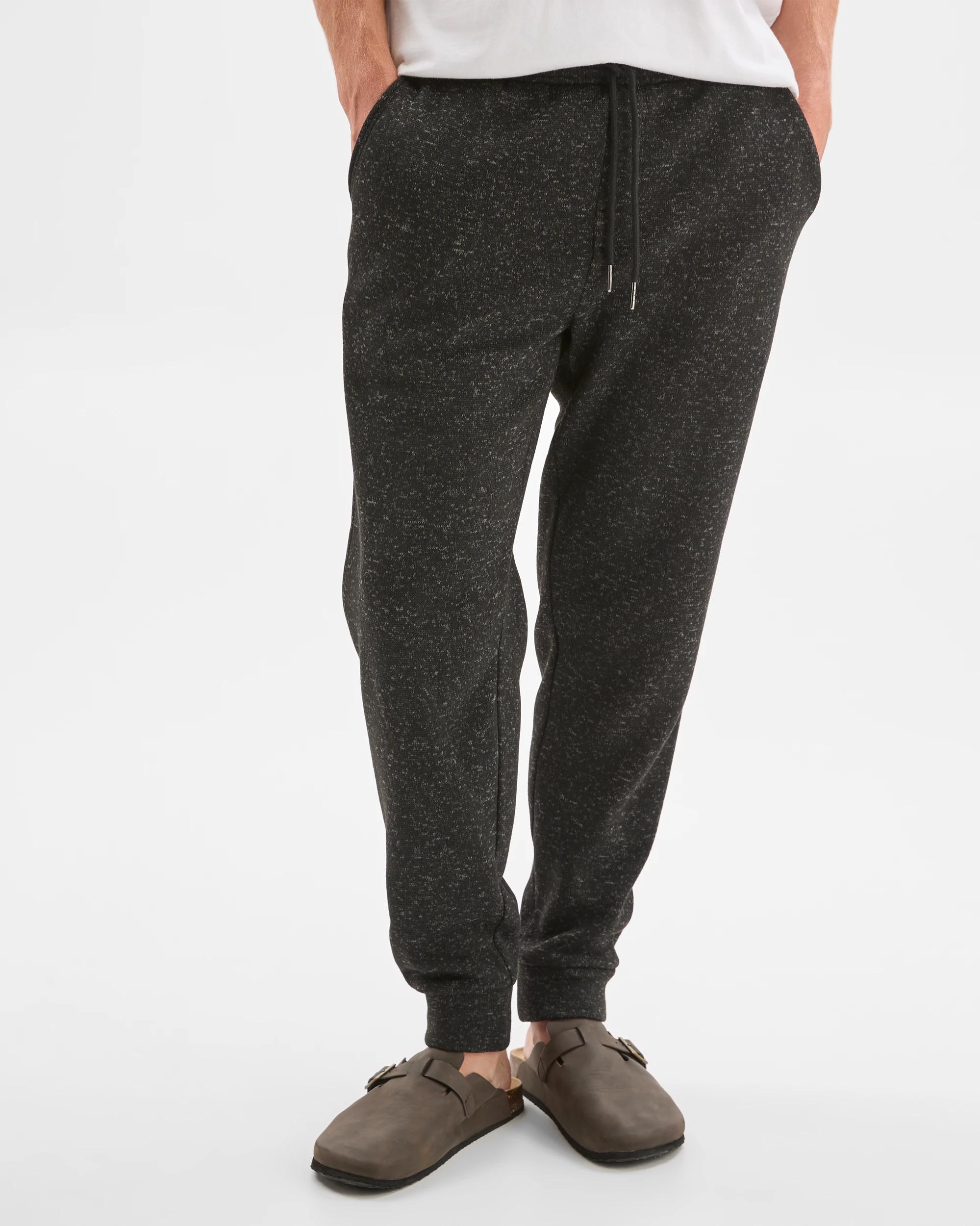 2 Target Man Cuffed Full Length Trackpants BLACK MARLE, 2 of 6