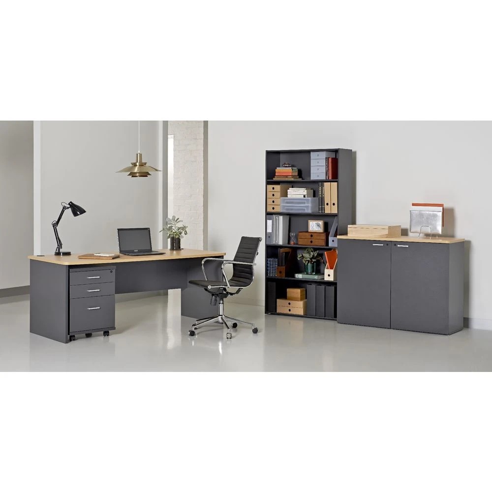 5 Toro 3 Drawer Pedestal Dark Grey Cabinets Pedestals, 5 of 10