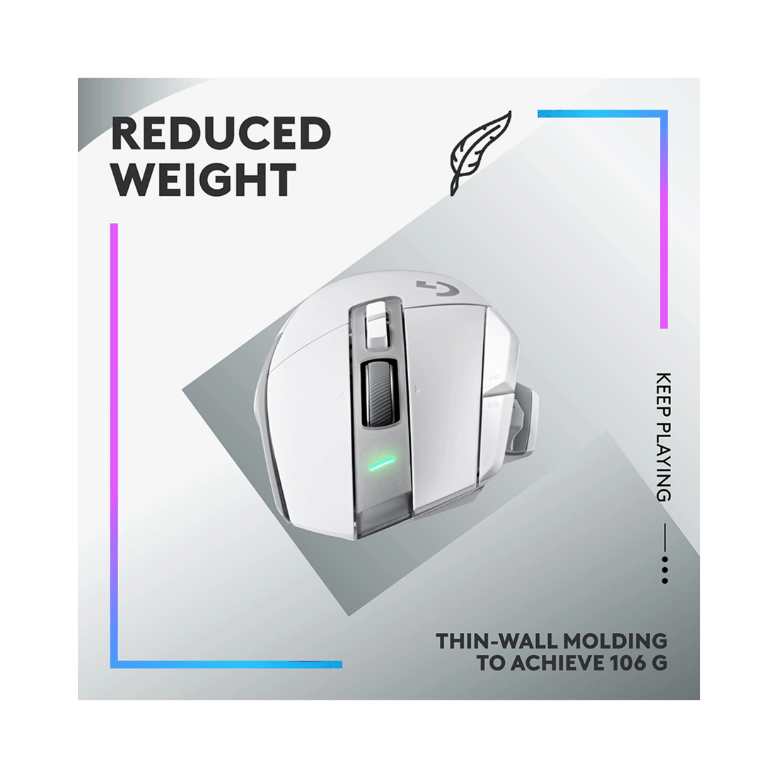 8 Logitech G502 X PLUS LIGHTSPEED Wireless RGB Gaming Mouse - White, 8 of 9