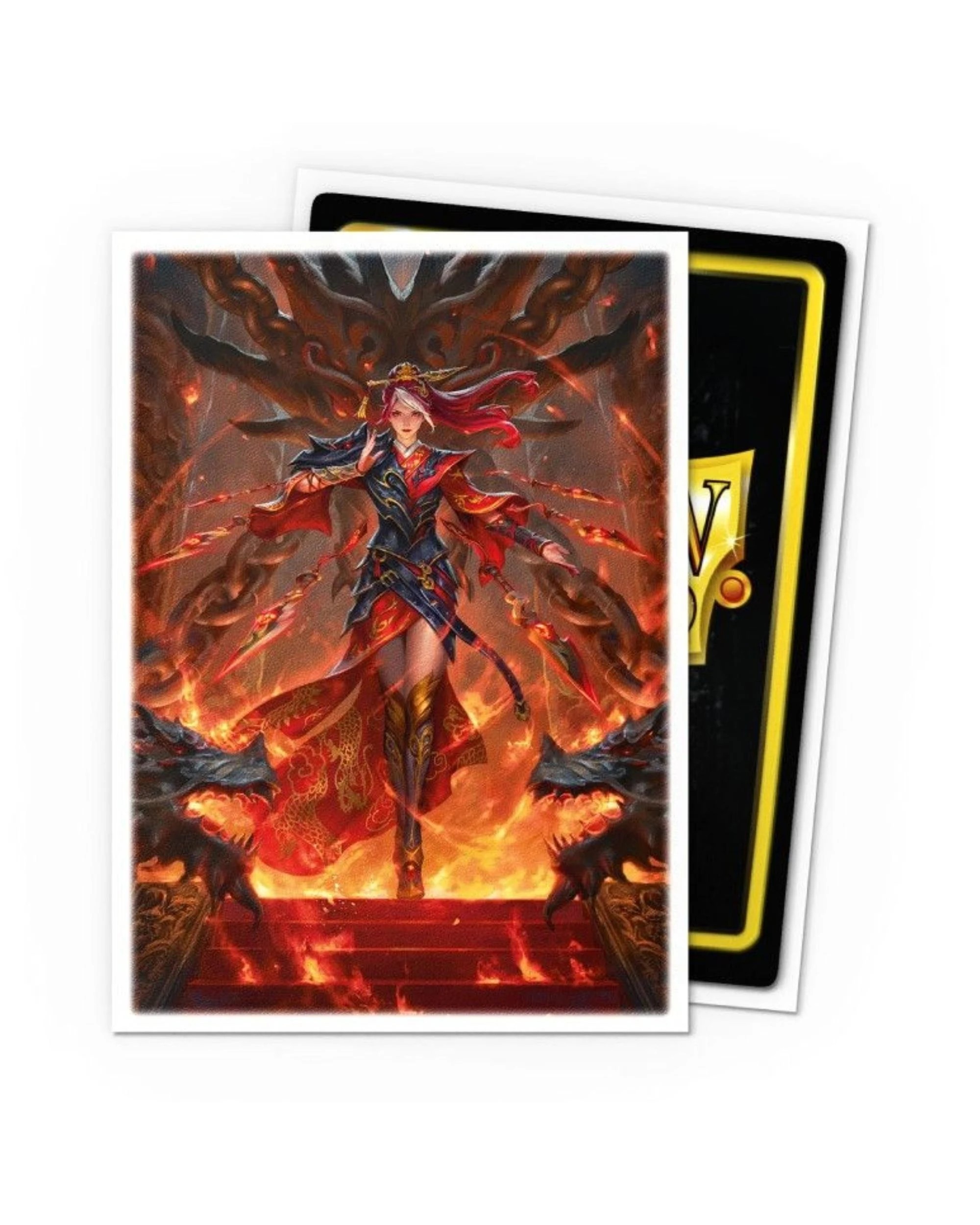 2 Dragon Shield Matte Art Flesh And Blood Cindra Dracai Of Retribution Card Sleeves 100 Pack, 2 of 2