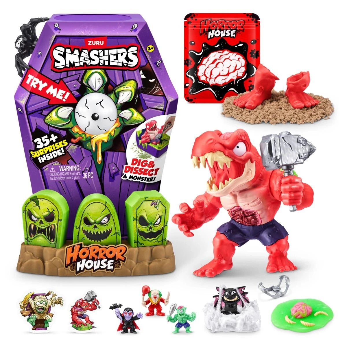 4 36 Piece Zuru Smashers Mega Horror House Playset - Assorted, 4 of 10