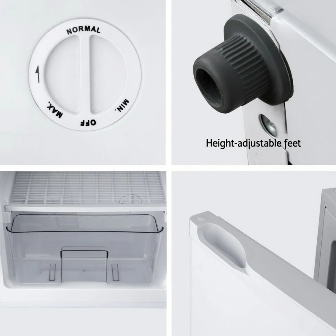 6 Devanti 81L Upright Freezer Fridge - White, 6 of 6