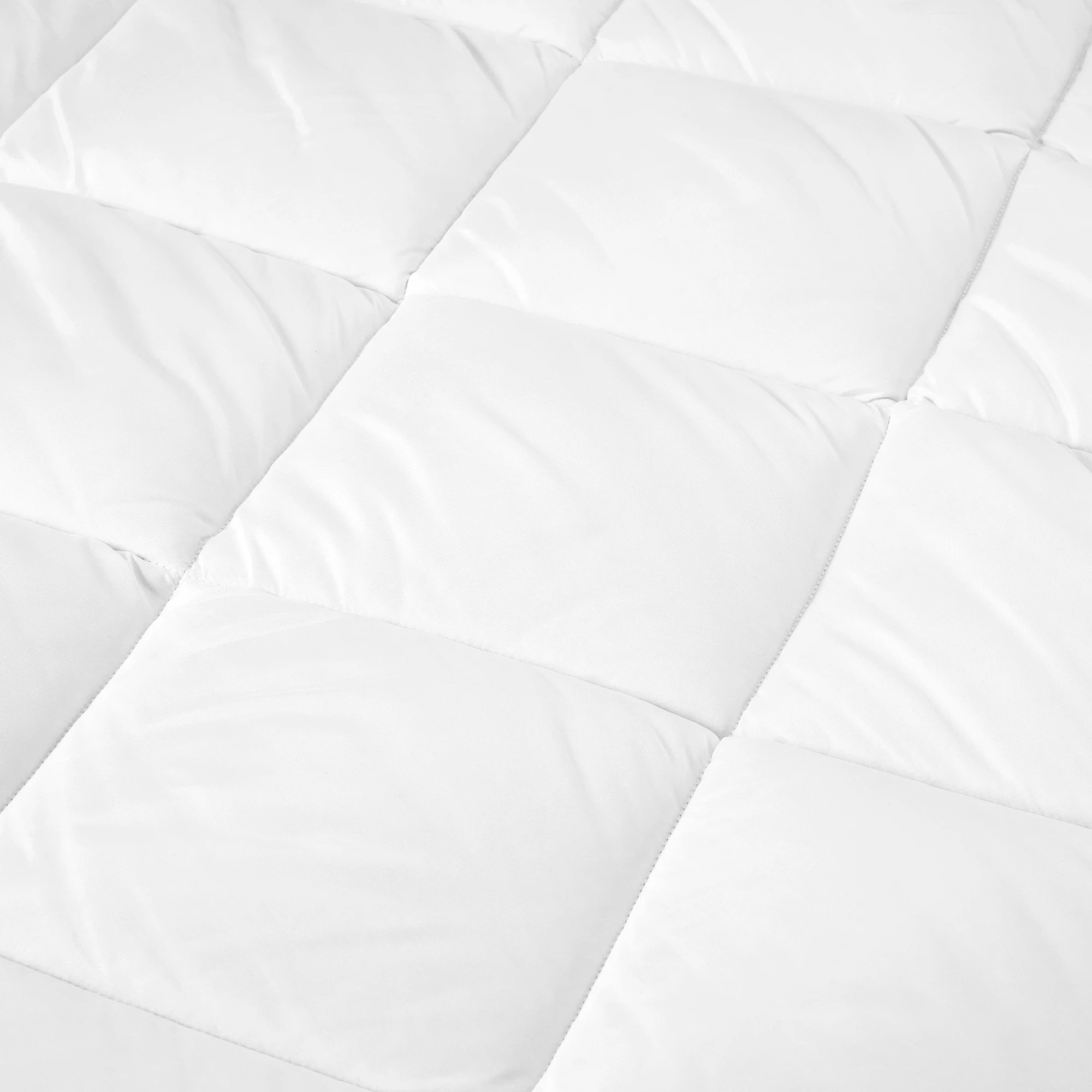 5 Reversible Plush Mattress Topper - Queen Bed, White, 5 of 7