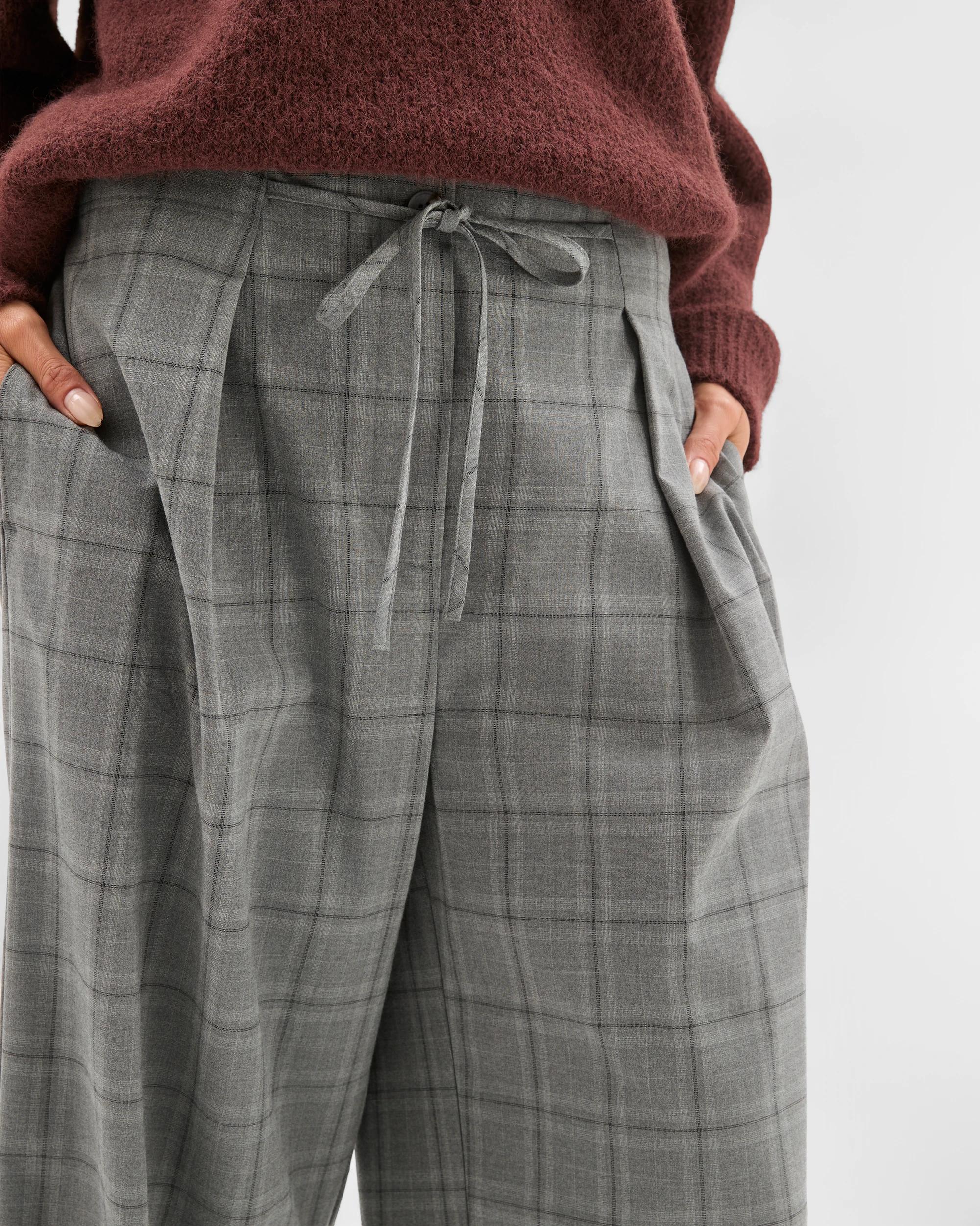 5 Lily Loves Tailored Pants GREY CHECK, 5 of 7