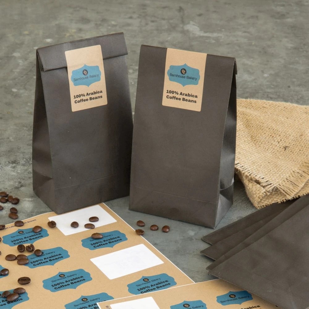 5 Avery 18UP Rectangle Labels Kraft Brown 15 Sheets, 5 of 6