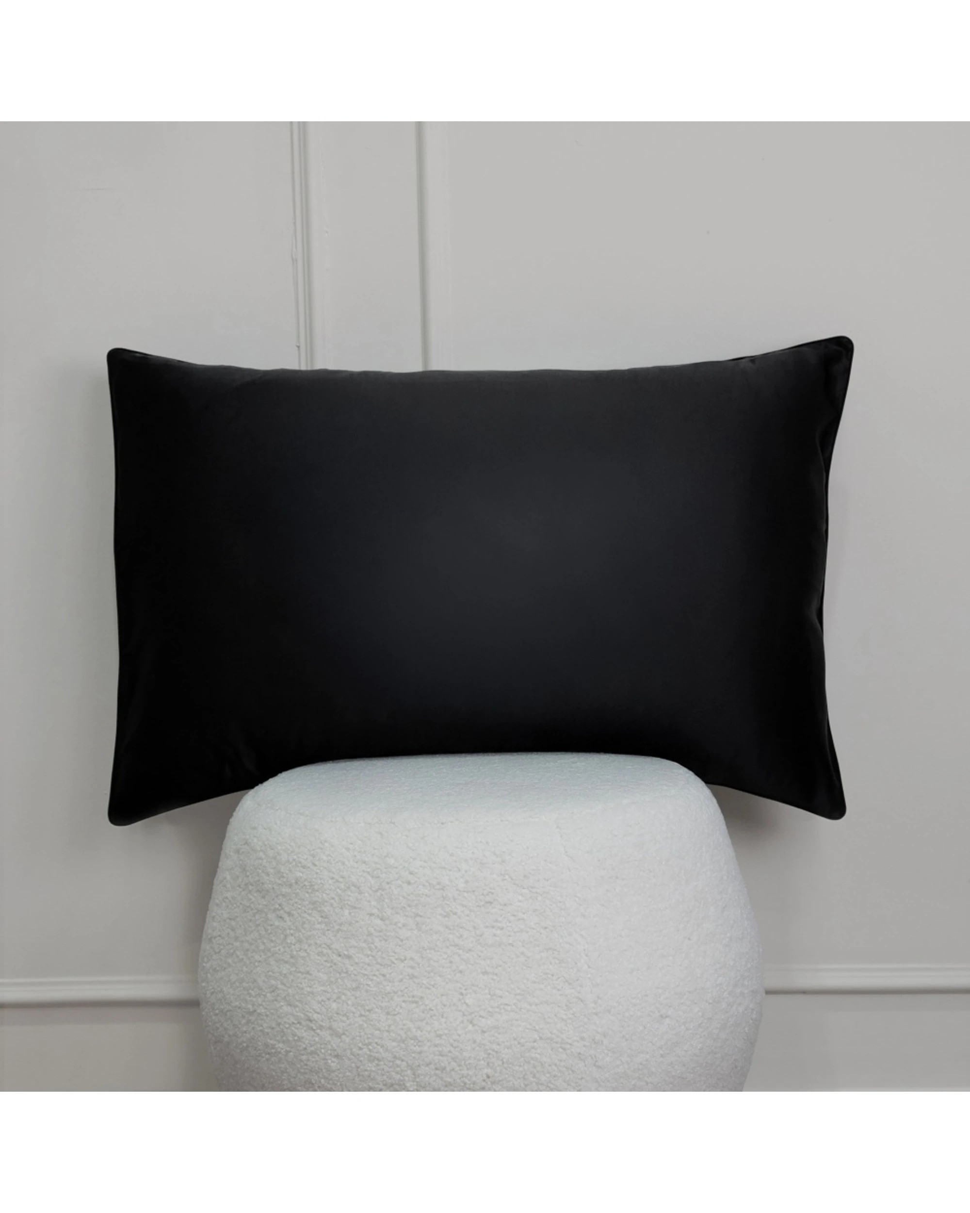 6 Bedding co Pillow Case 100% Mulberry Silk 22 Momme - Queen Bed - Black, 6 of 6