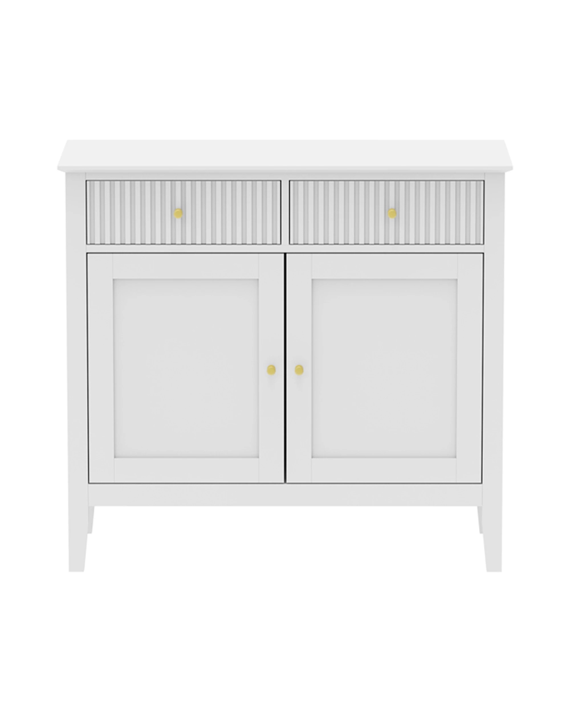 4 Alpine Bay Zara Fluted Buffet Cabinet 2 Door - White, 4 of 9