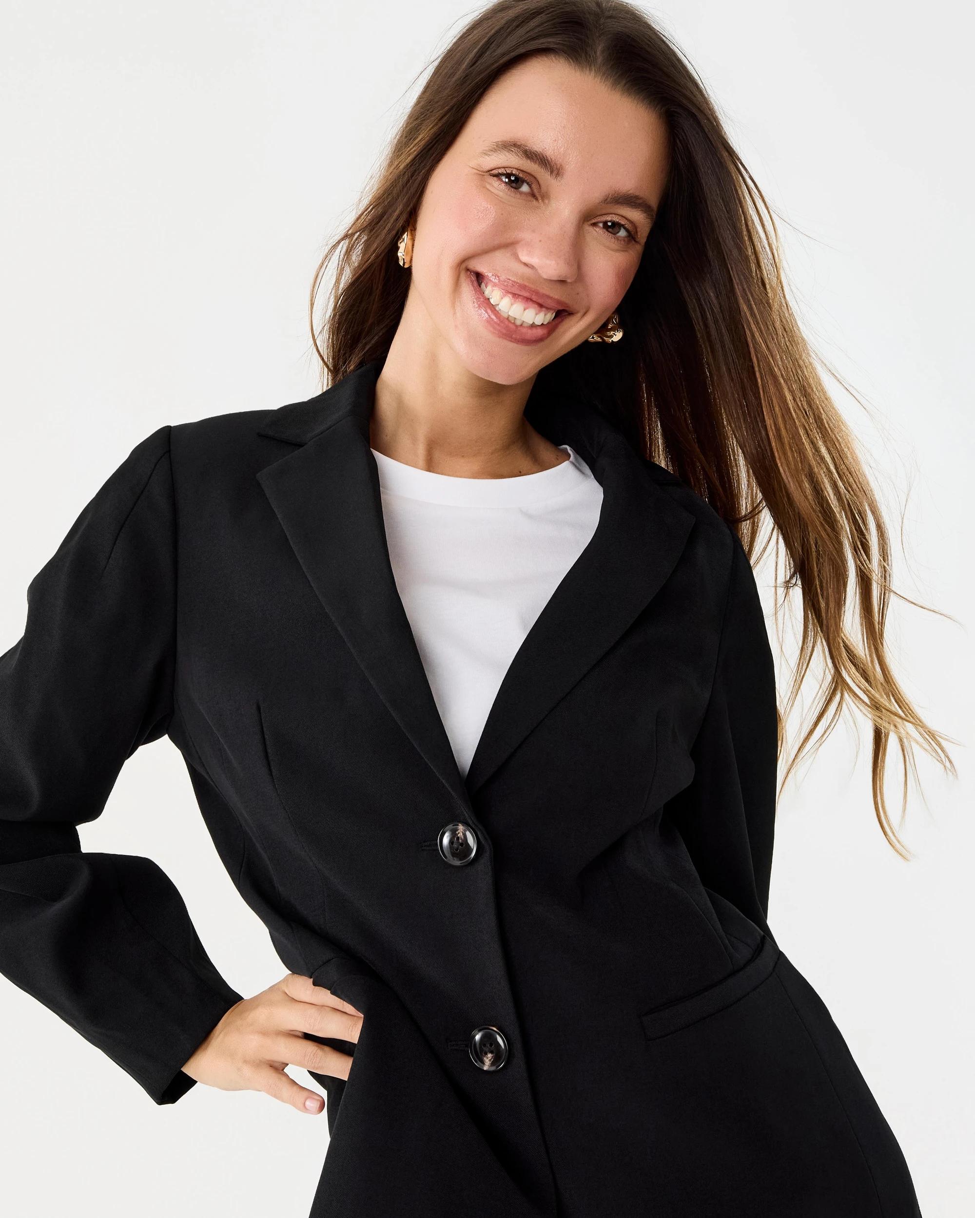 5 Barrel Sleeve Blazer Black, 5 of 10