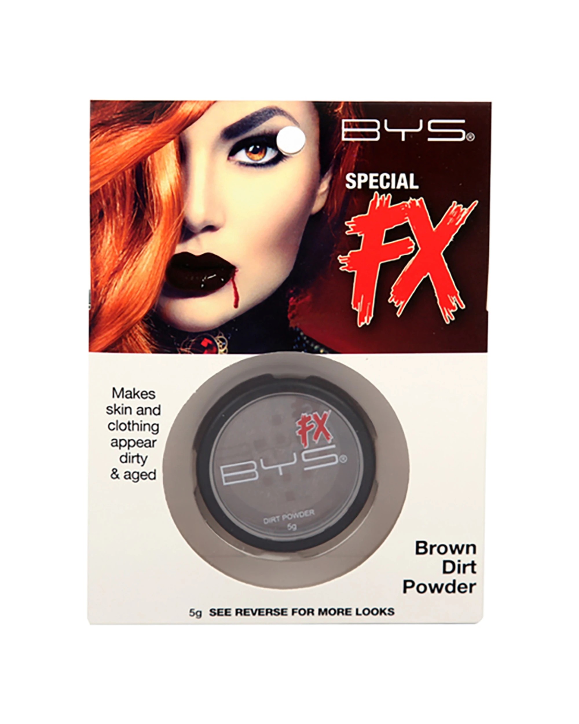 1 BYS Special FX Dirt Powder Costume Makeup 5g - Brown, 1 of 1