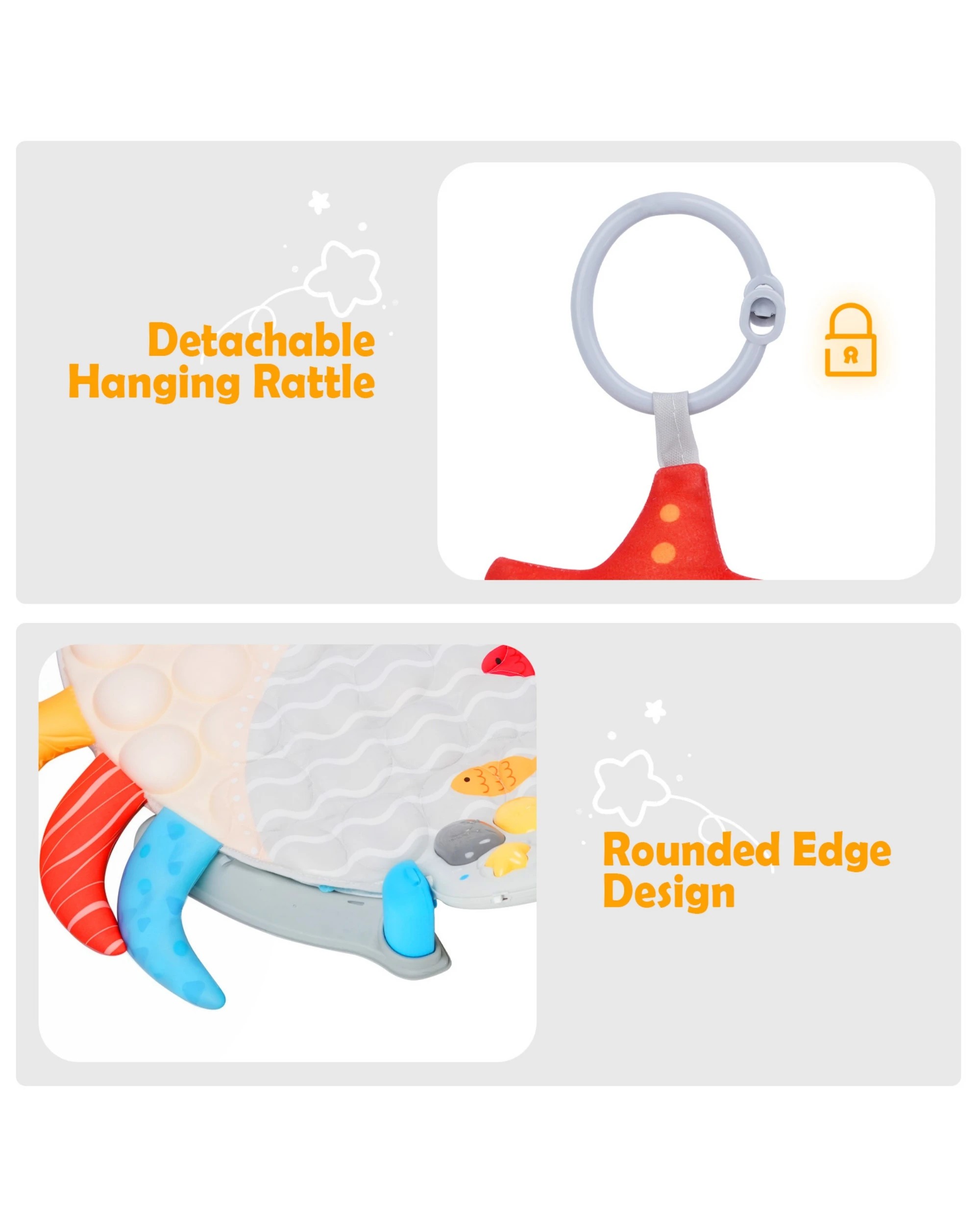 5 Advwin 4 in 1 Kids Activity Gym Mat, 5 of 10