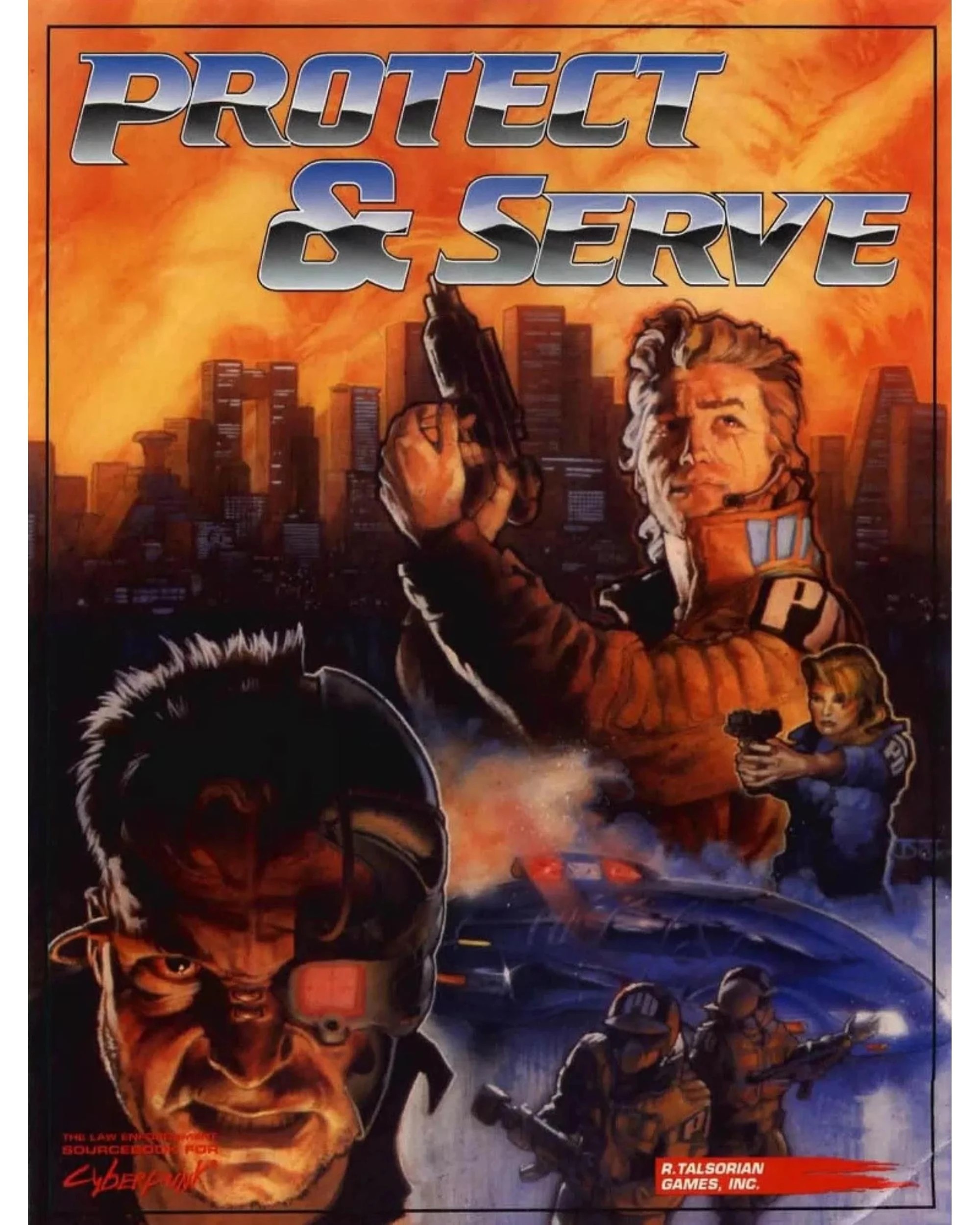 1 Cyberpunk 2020 Roleplaying Game Protect and Serve Sourcebook, 1 of 1