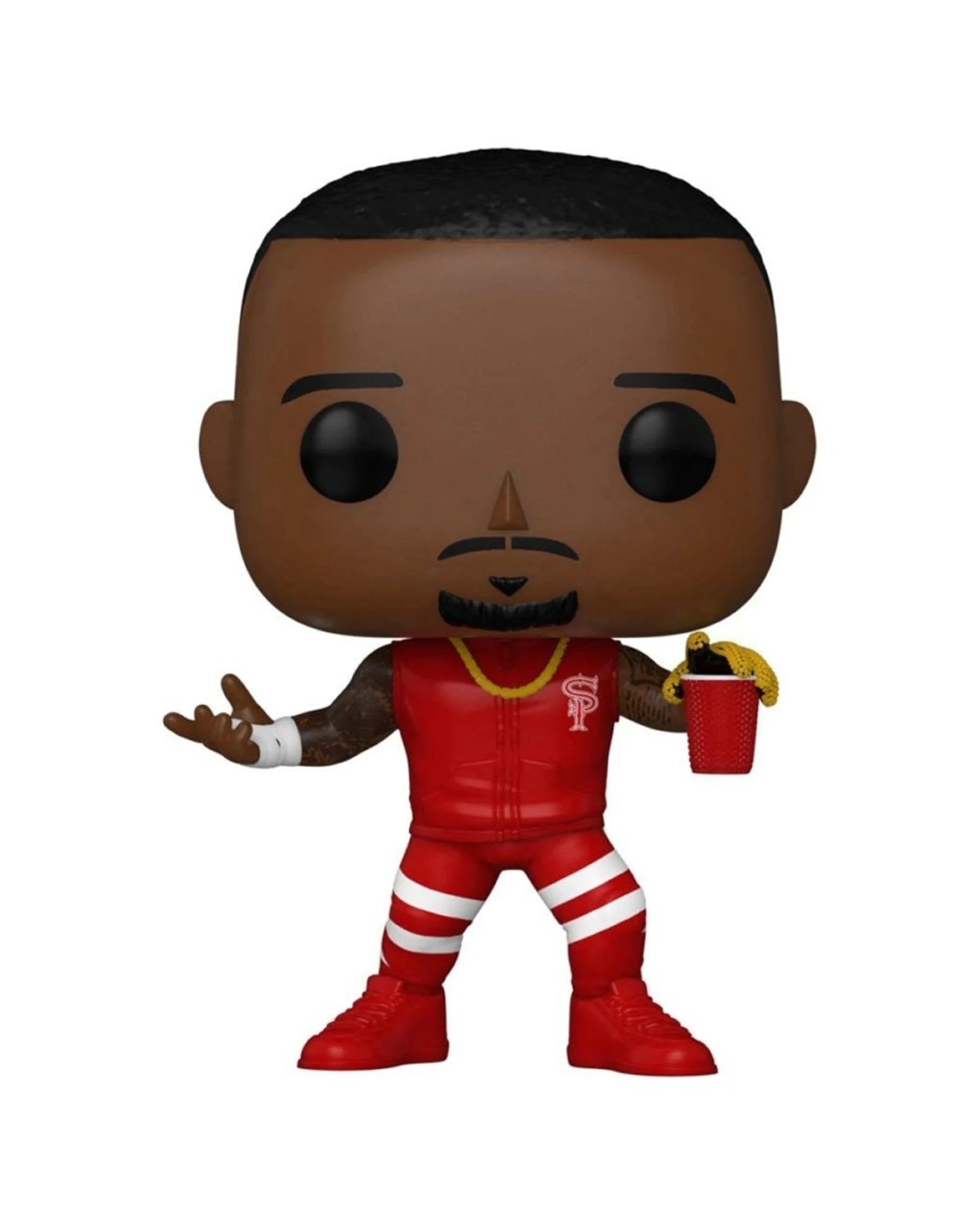 2 Pop Vinyl Figurine WWE - Street Profits Montez Ford Vinyl Toy 10cm Figure - Red, 2 of 3