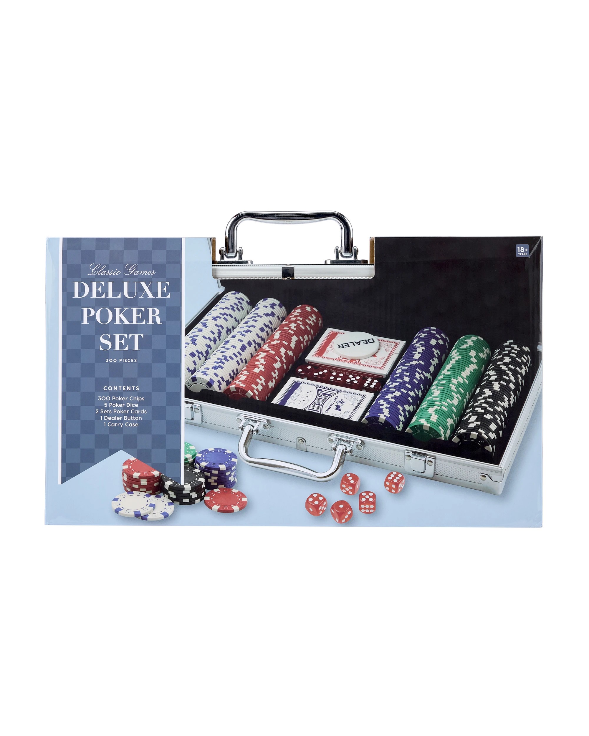 1 300 Piece Classic Games Deluxe Poker Set, 1 of 10