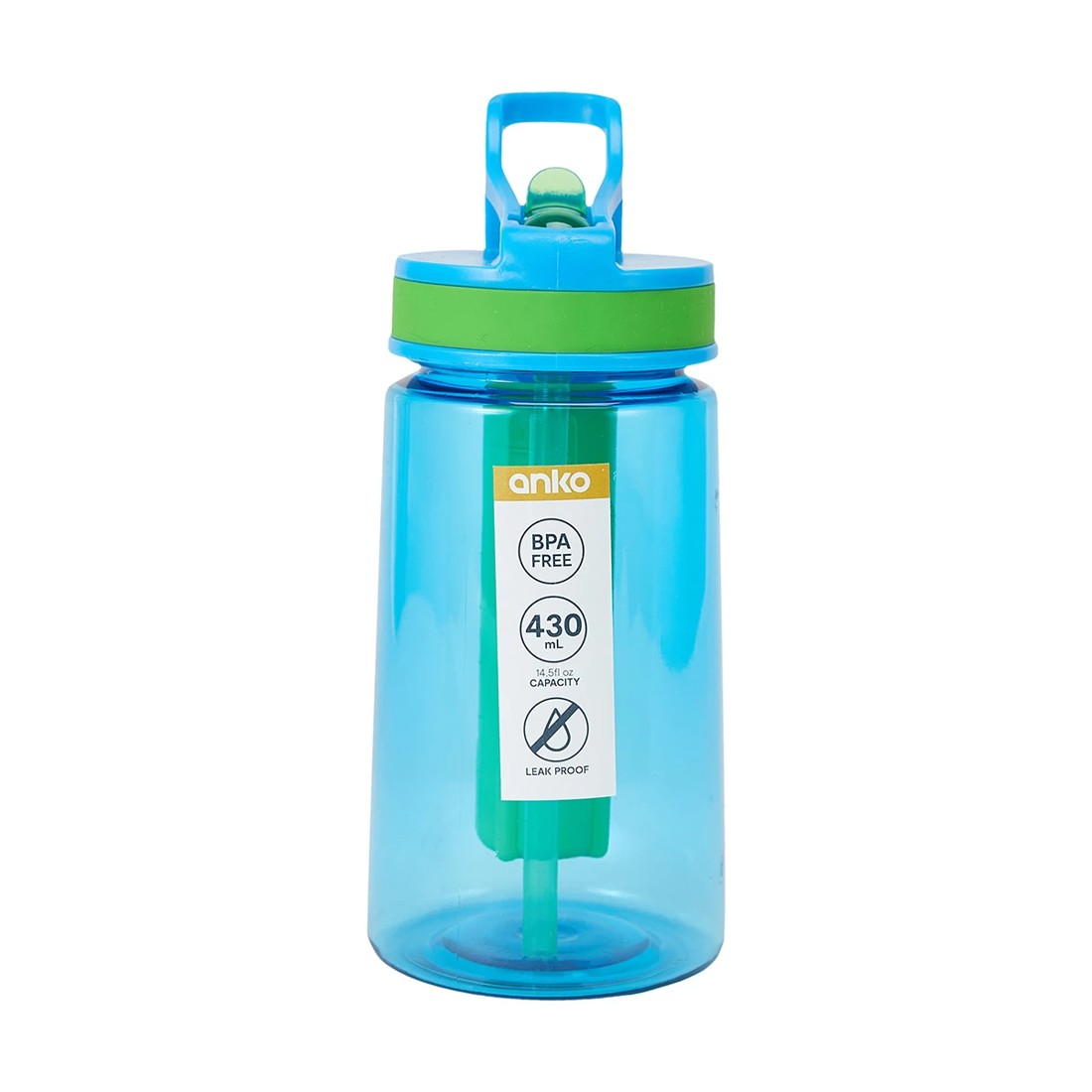 8 430ml Blue Mini Flared Drink Bottle, 8 of 8