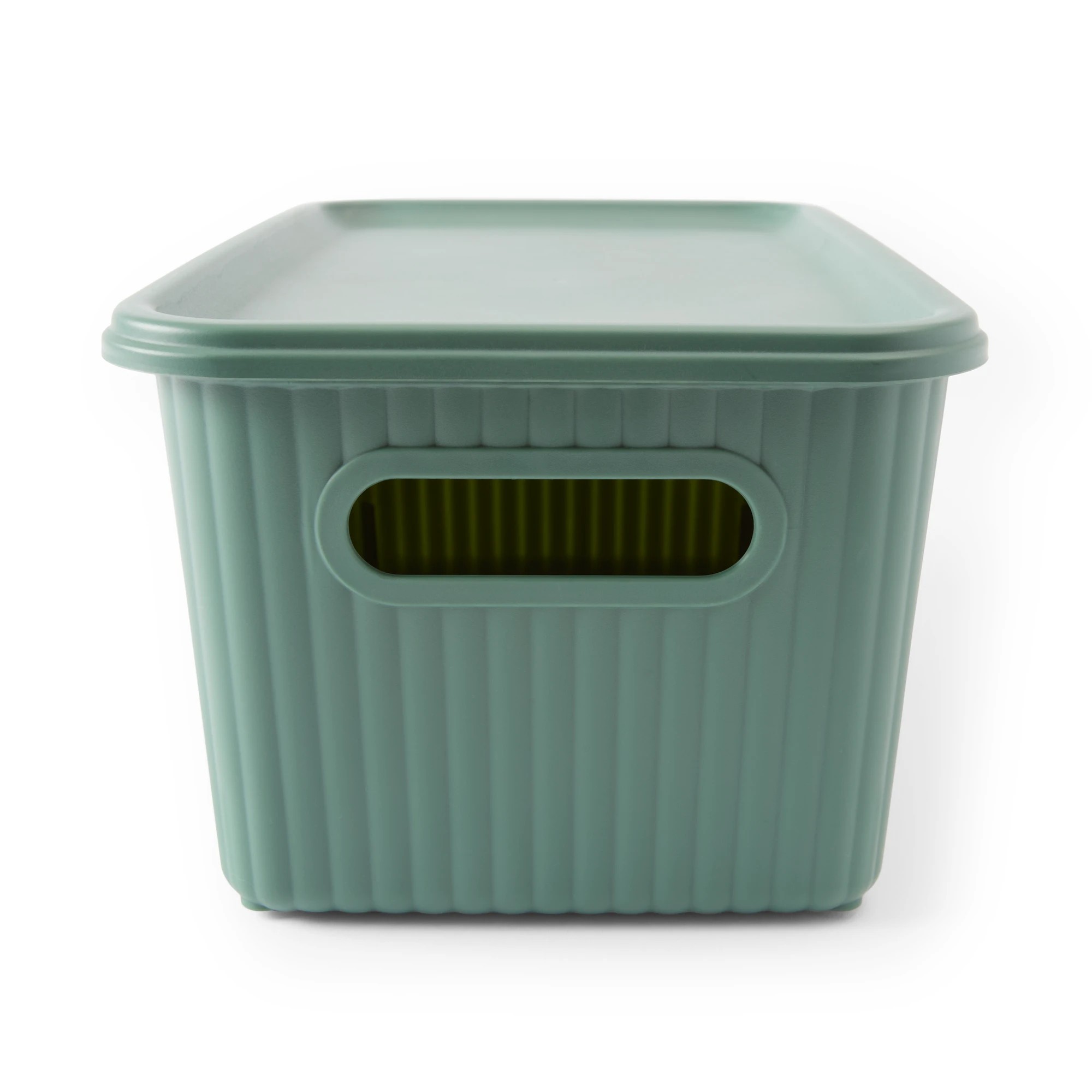 3 5L Ribbed Container - Green, 3 of 9
