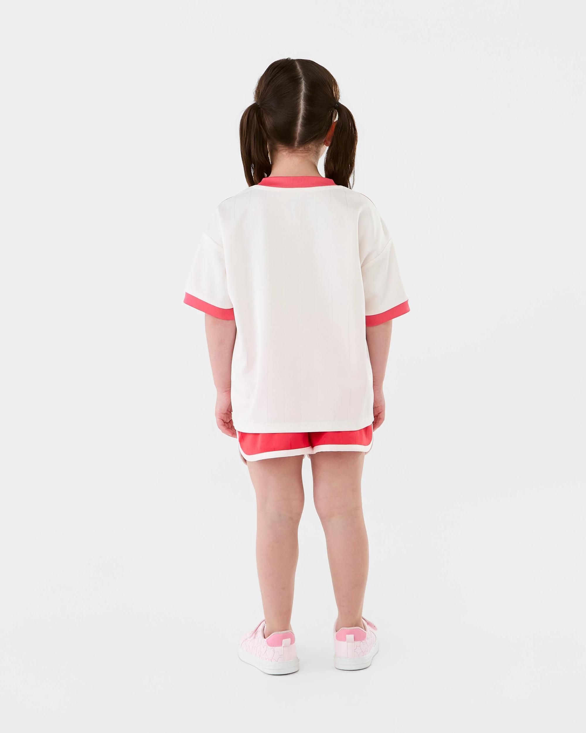 8 Short Sleeve Oversized Sporty T-shirt Wht Typo, 8 of 8