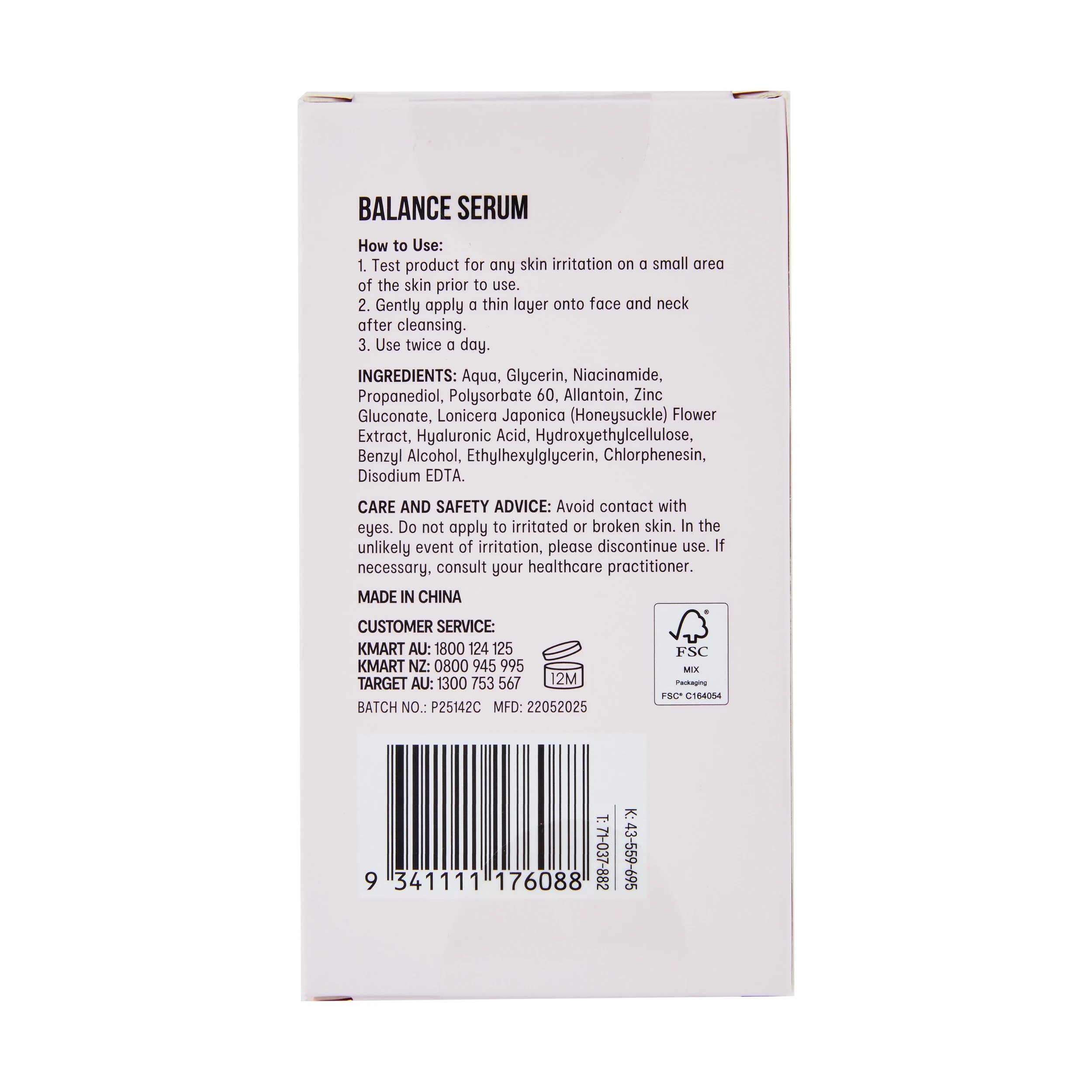 4 OXX Skincare Balance Serum 25ml - Niacinamide and Zinc, 4 of 4