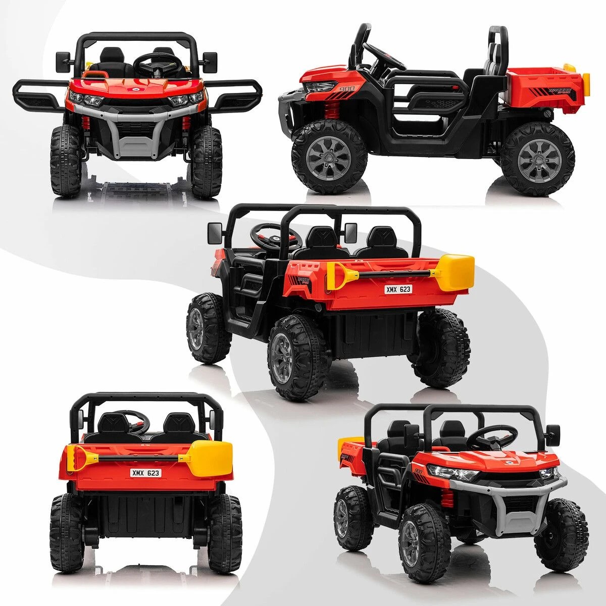 2 Fellow Electric Ride On Car RC Kids Vehicle Toy Childrens Off Road UTV Jeep Dump, 2 of 5