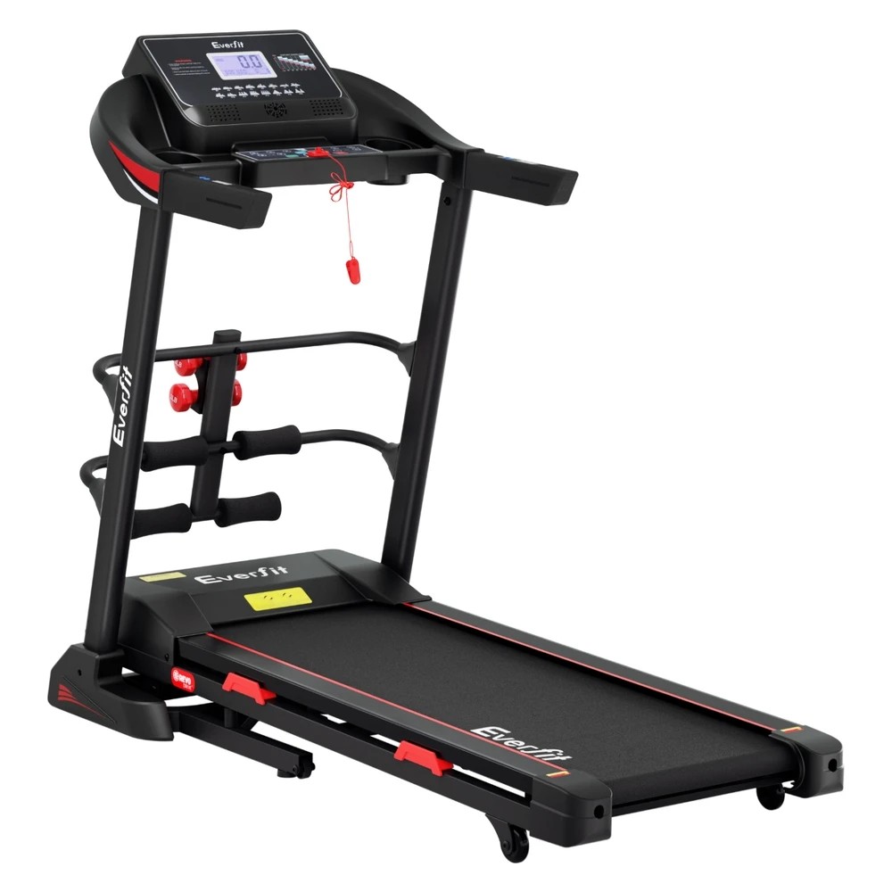 1 Everfit Treadmill Electric Home Gym Fitness Exercise Machine w/ Sit Up Bar 450mm - Black, 1 of 6