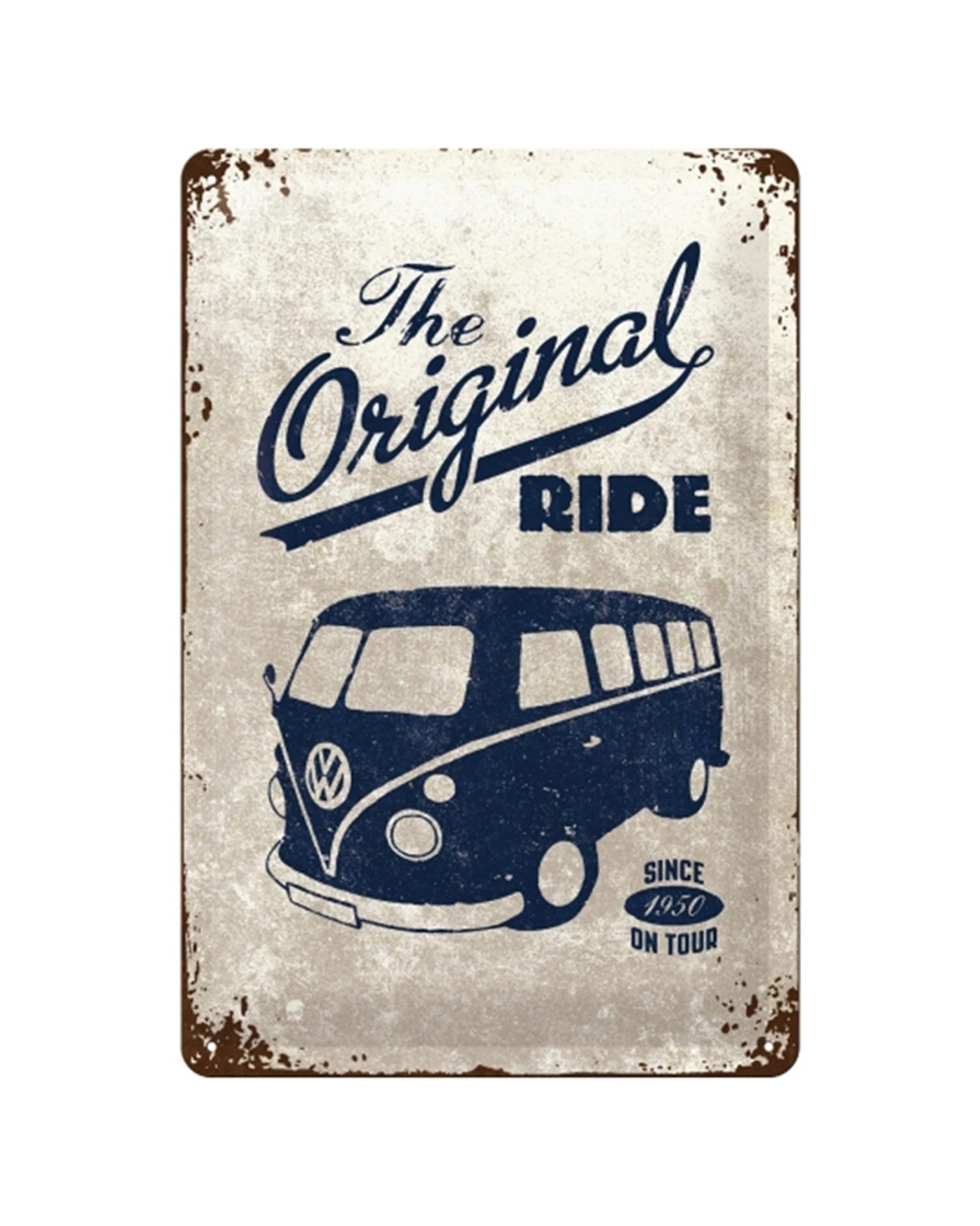 1 Nostalgic-Art Medium 20x30cm Metal Wall Art Sign Plaque - The Original Ride - Multi, 1 of 3