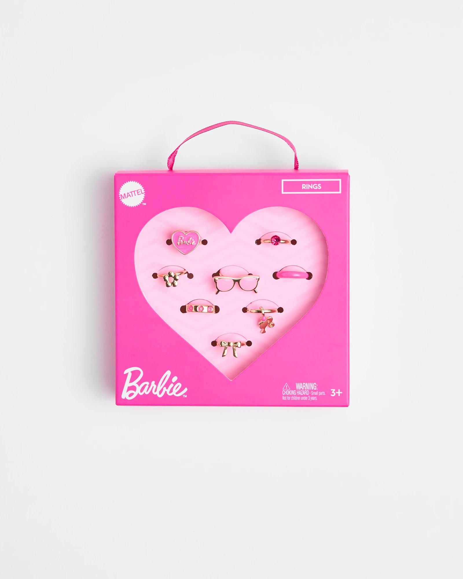 2 Kids Licensed Barbie Ring Pack PINK / GOLD, 2 of 2