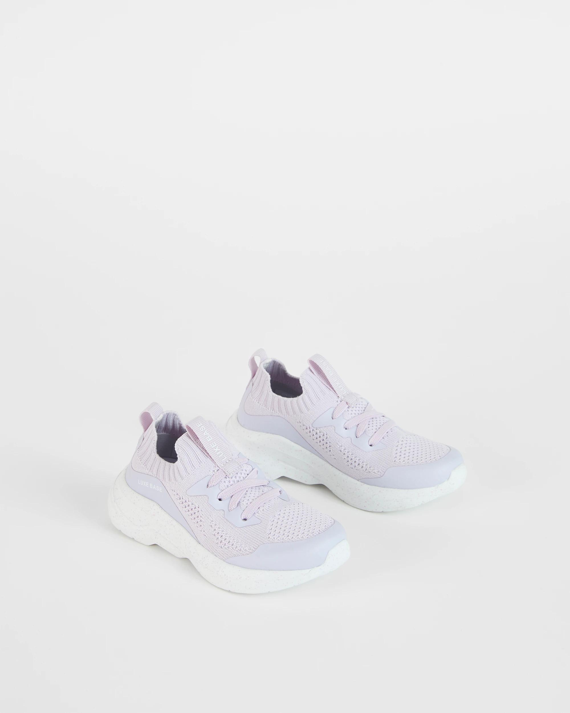 2 Target Kids Textured Knit Sneakers LILAC, 2 of 3