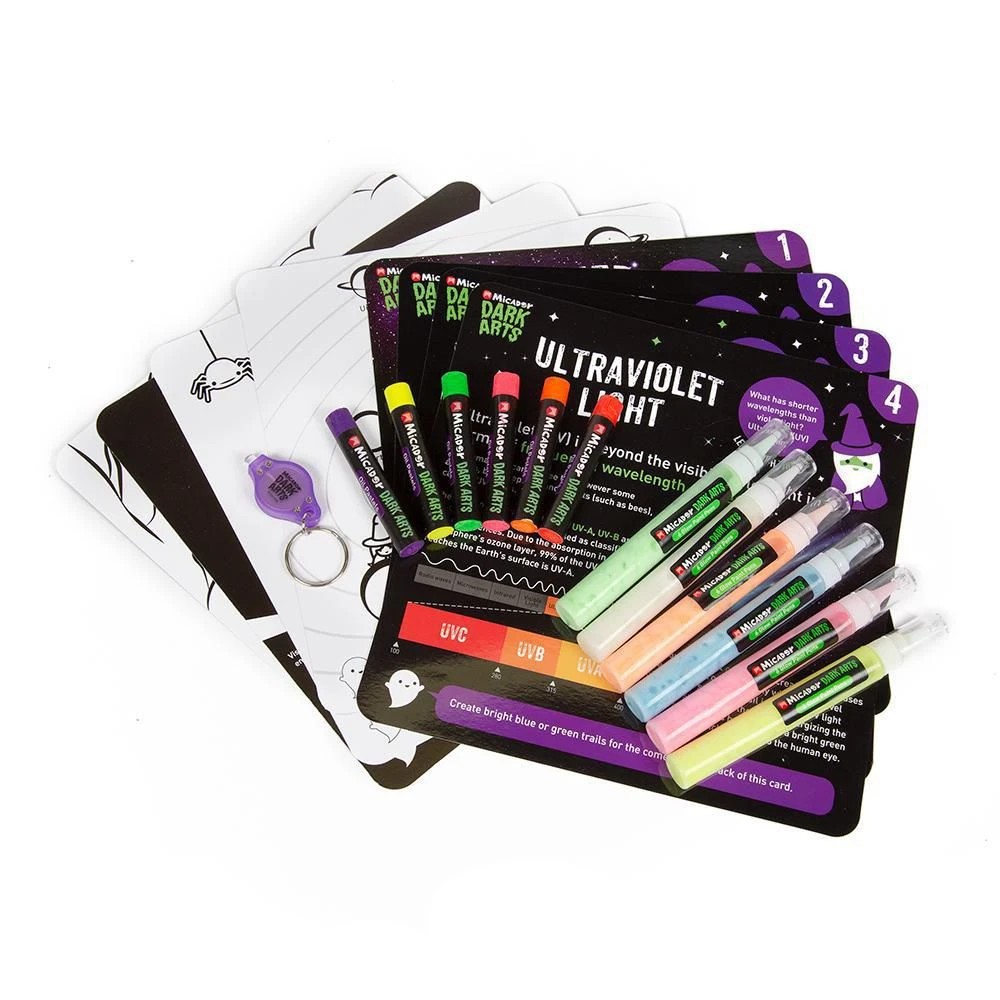 5 Micador Dark Arts Glow STEAM Activity Pack Space, 5 of 6