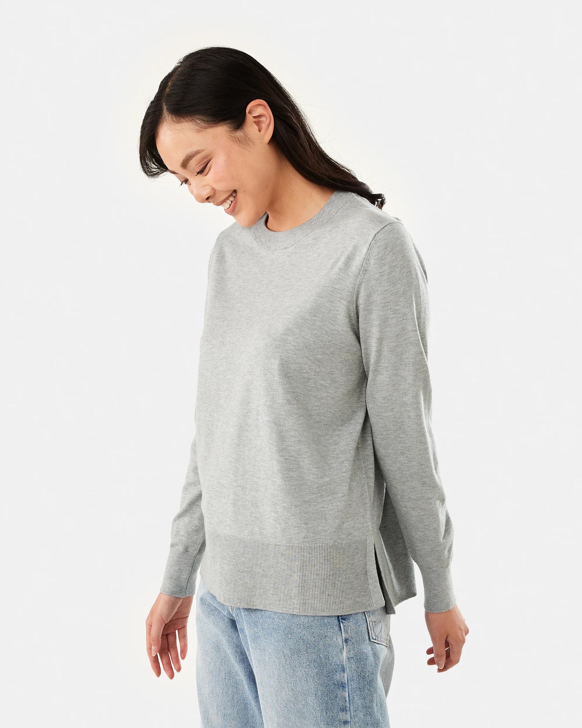 2 Crew Lightweight Jumper Slvr Marle, 2 of 6