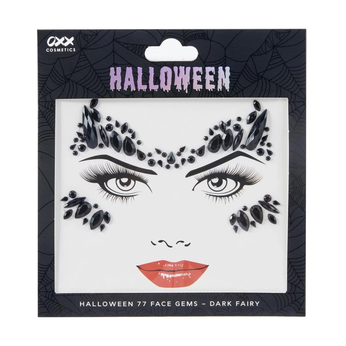 1 OXX Cosmetics 77 Piece Halloween Face Gems - Dark Fairy, 1 of 7