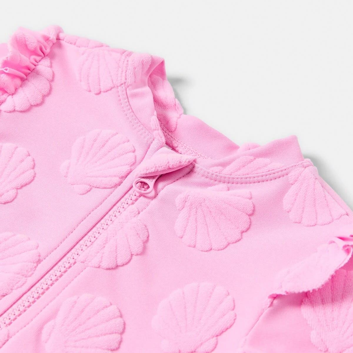 3 Shoulder Frill Bather PINK SHELLS, 3 of 4
