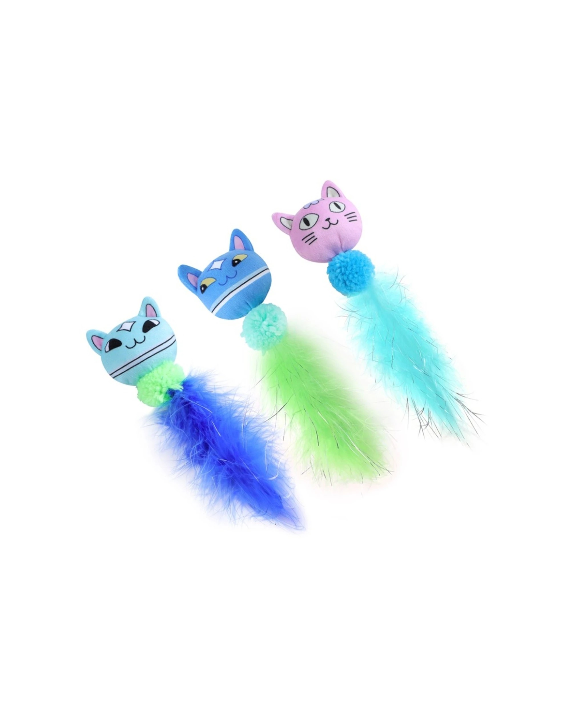 4 Paws & Claws 6PK Pounce Plush Magic Pet Cat Toy Soft Cuddly 15x5x5cm - Assorted, 4 of 8